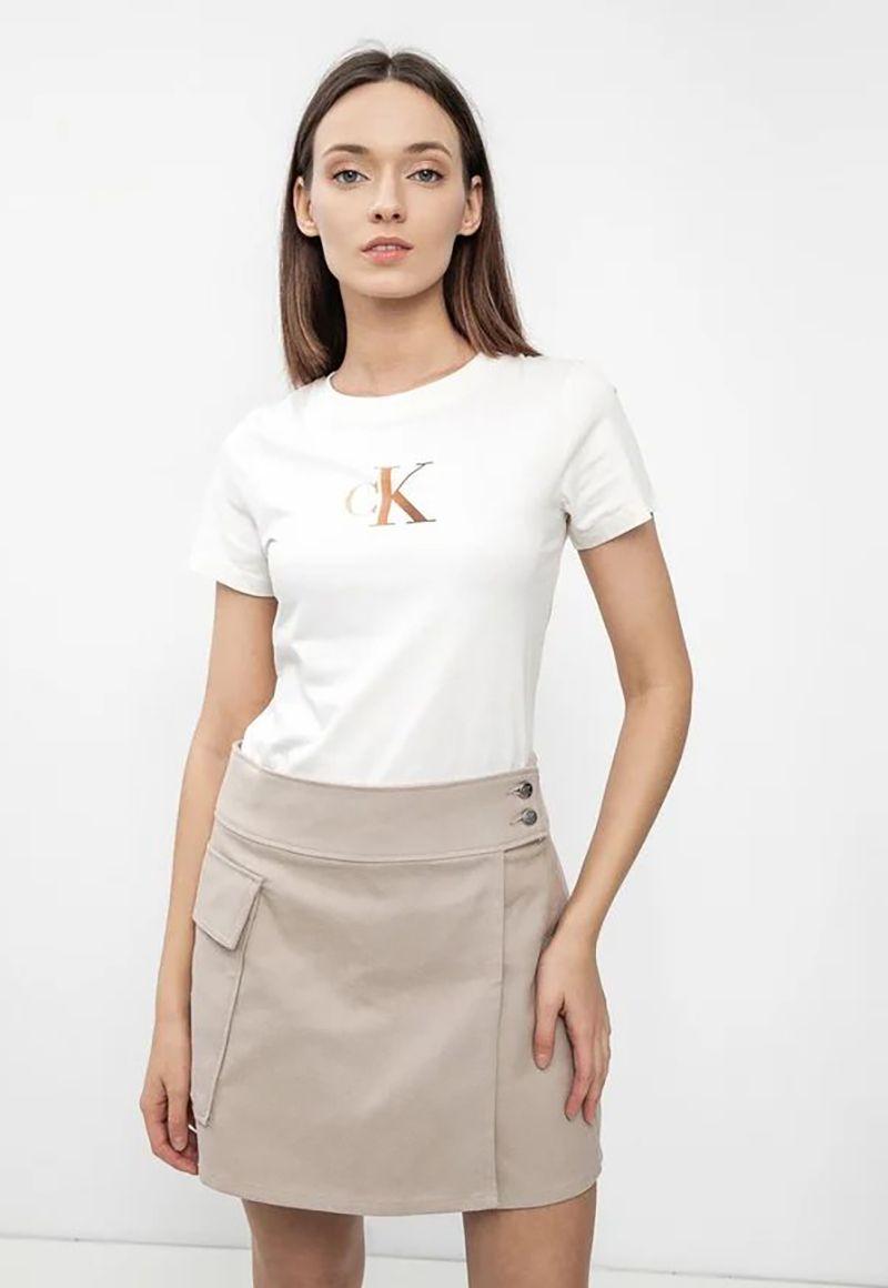 Polera Gradient Ck Blanco-0