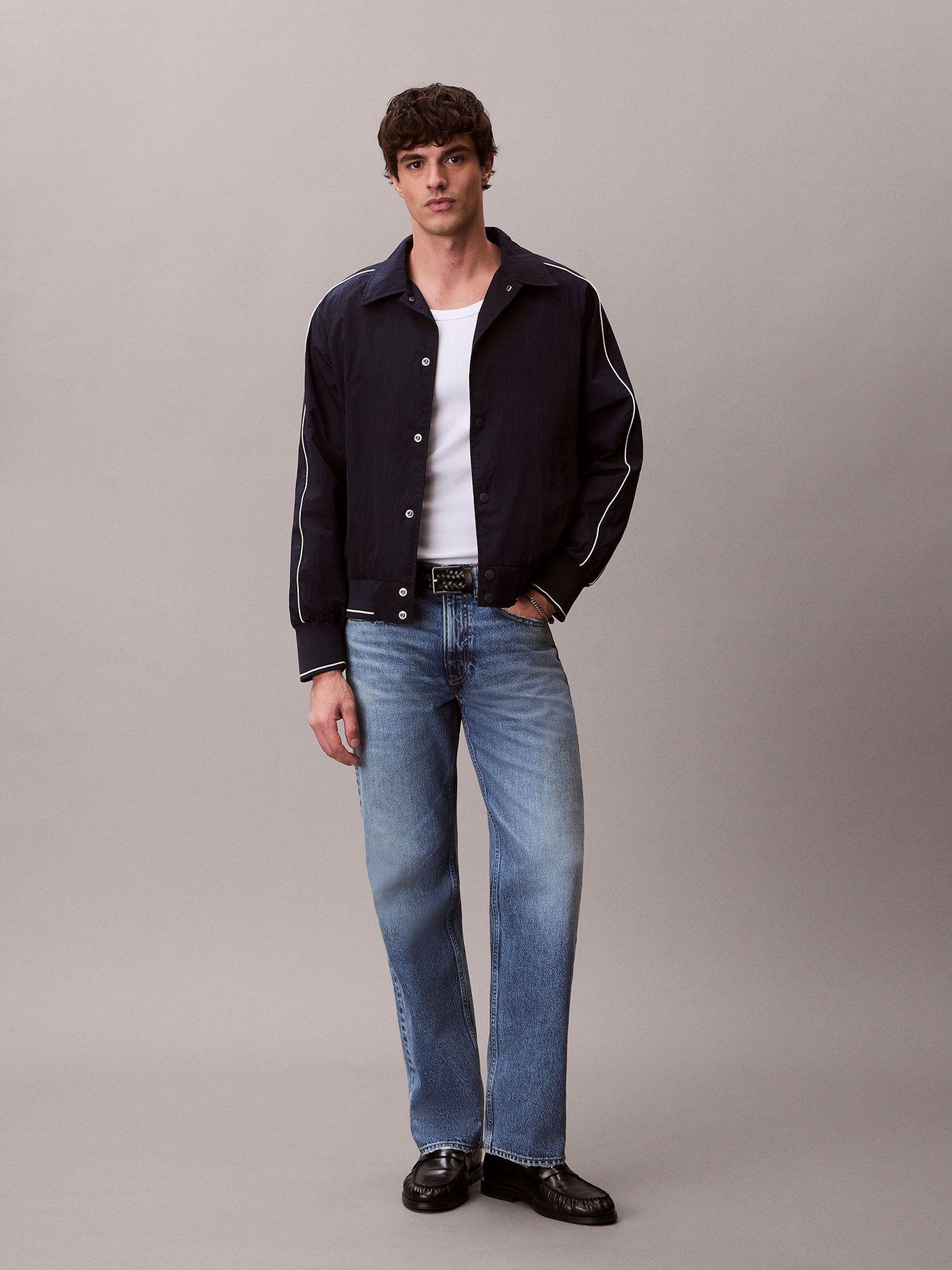 Chaqueta Bomber de Nailon Azul Calvin Klein-1