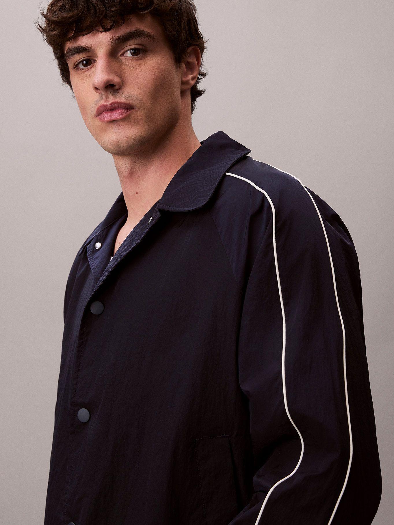 Chaqueta Bomber de Nailon Azul Calvin Klein-3