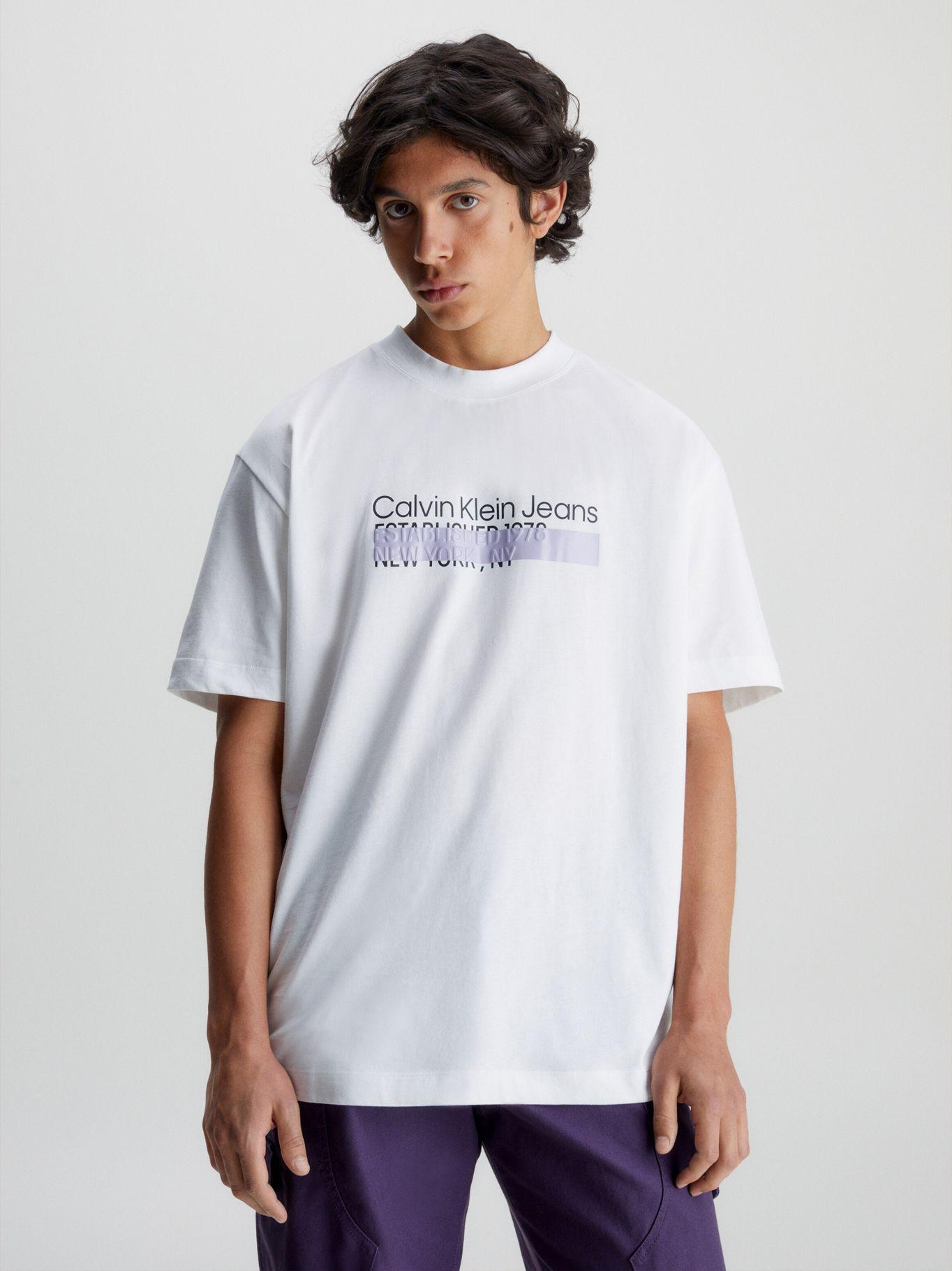 Polera Layered Address  Blanco Calvin Klein-0