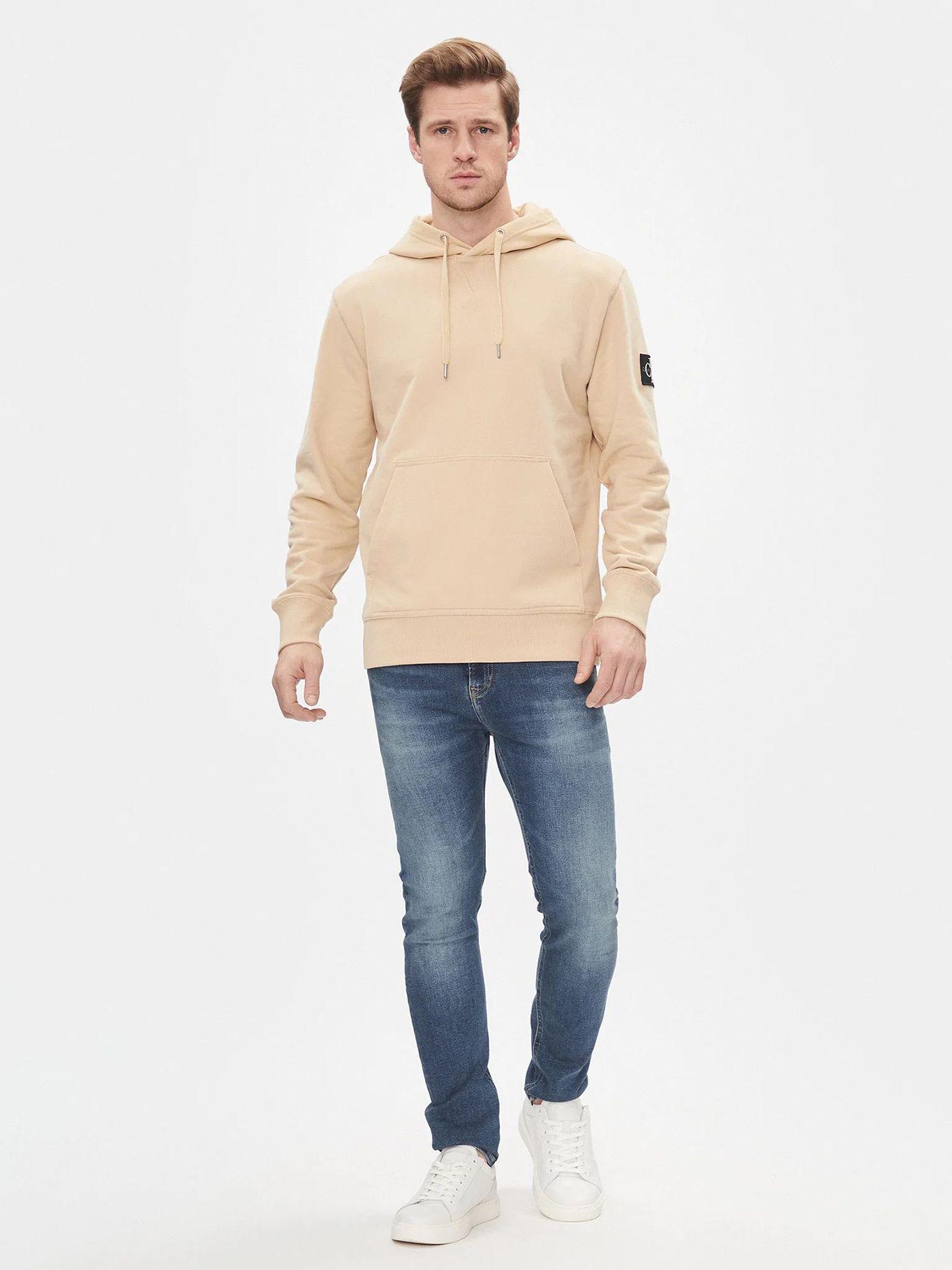 Polerón con Gorro Badge RAE Beige Calvin Klein-1