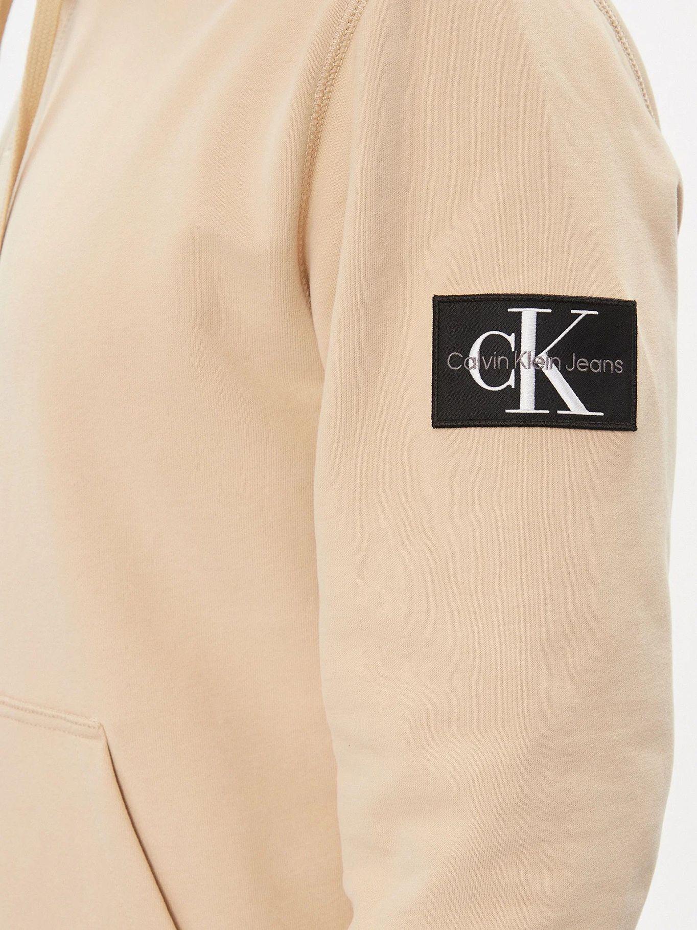 Polerón con Gorro Badge RAE Beige Calvin Klein-4