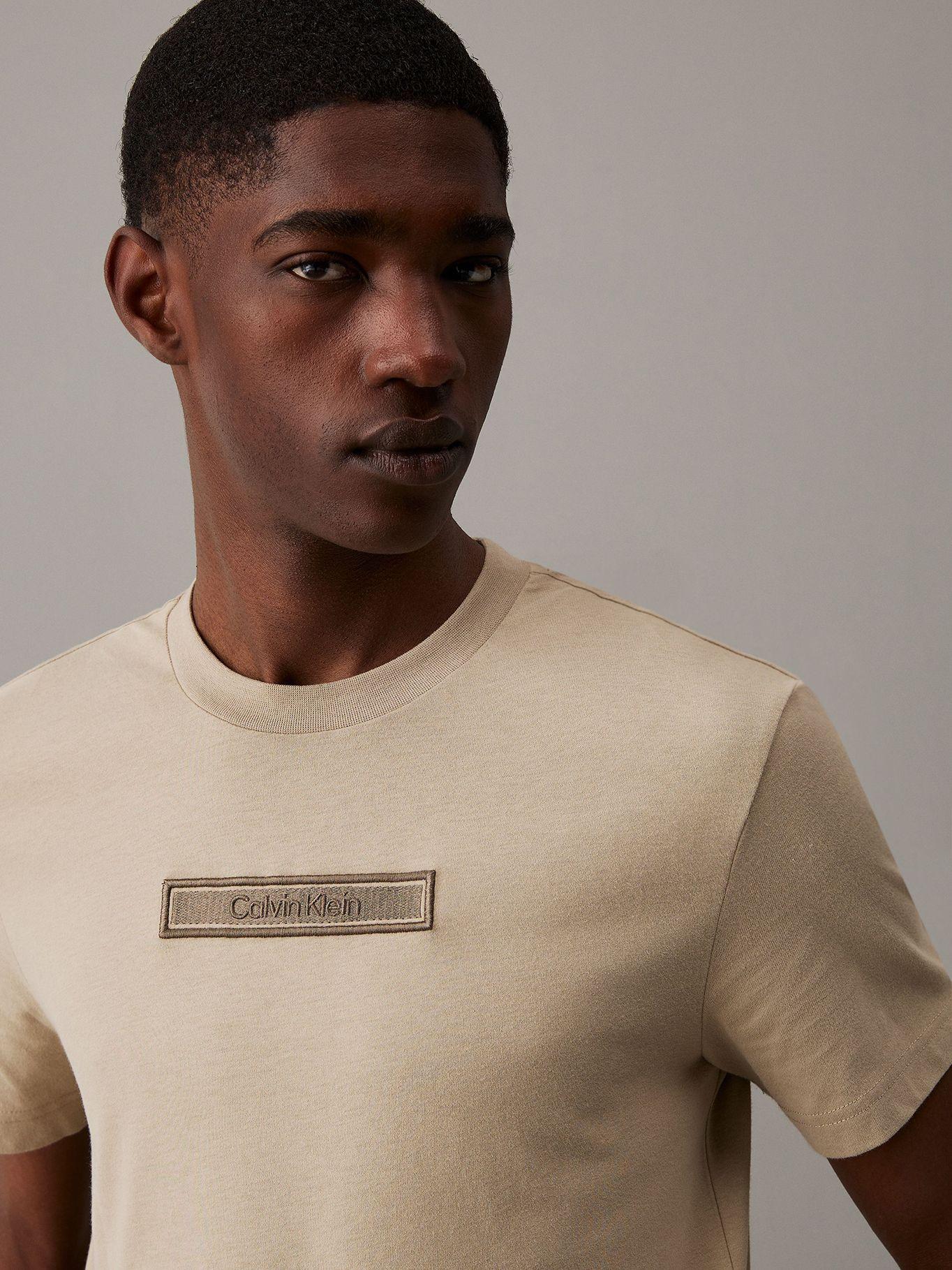 Polera Embroidered Logo Peached Beige Calvin Klein-3