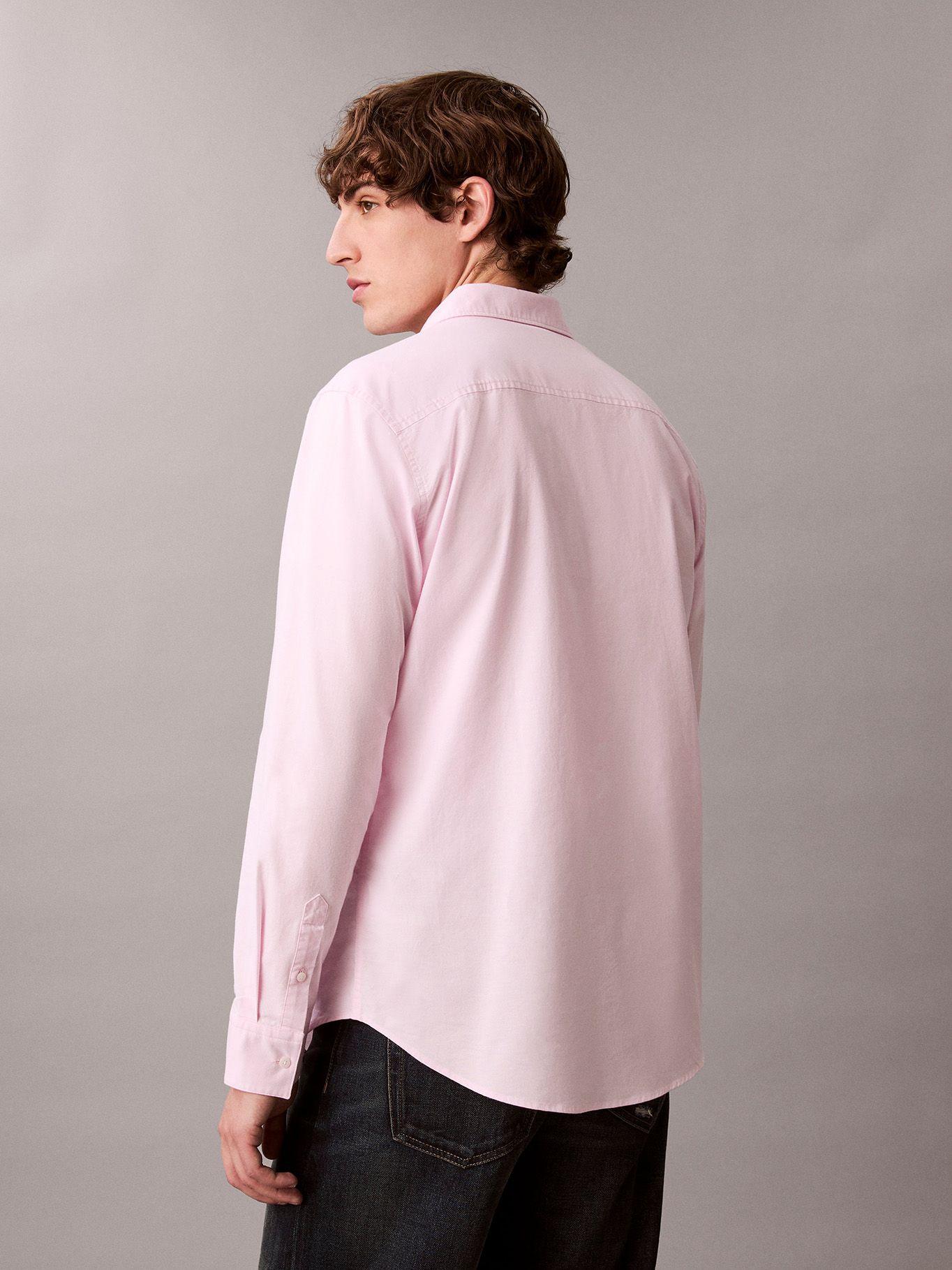 Camisa Oxford Clásica Rosado Calvin Klein-2