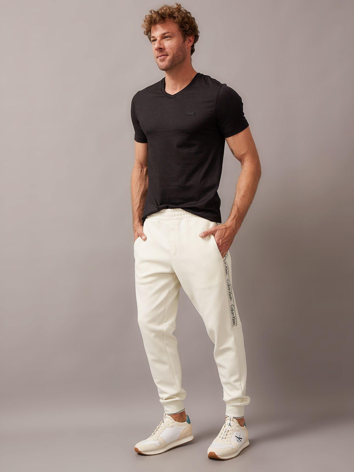 Jogger Logo Tape Blanco Calvin Klein-1