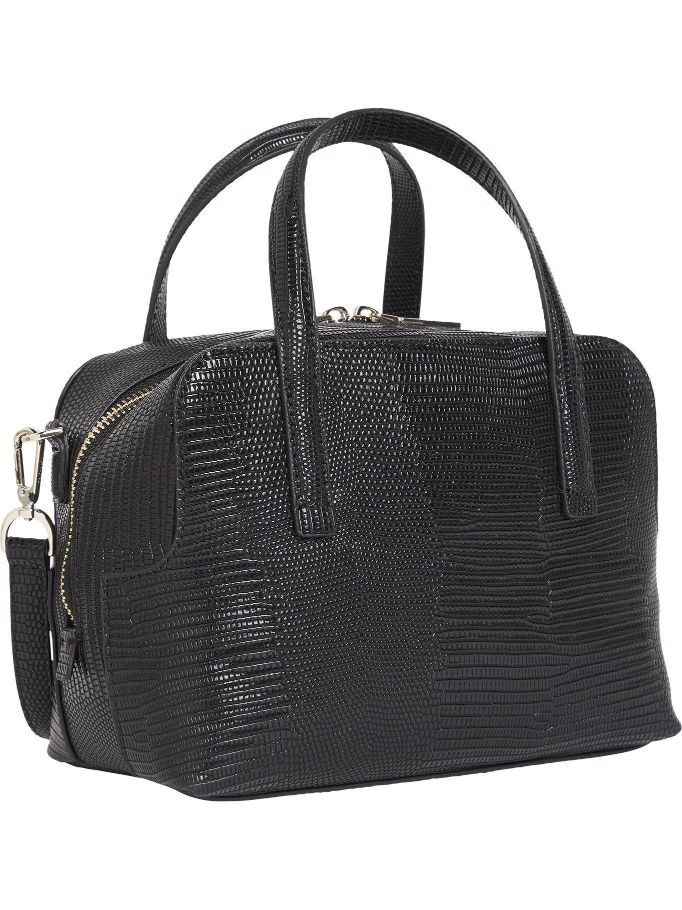 Cartera Handbag Lizard Negro Calvin Klein-1