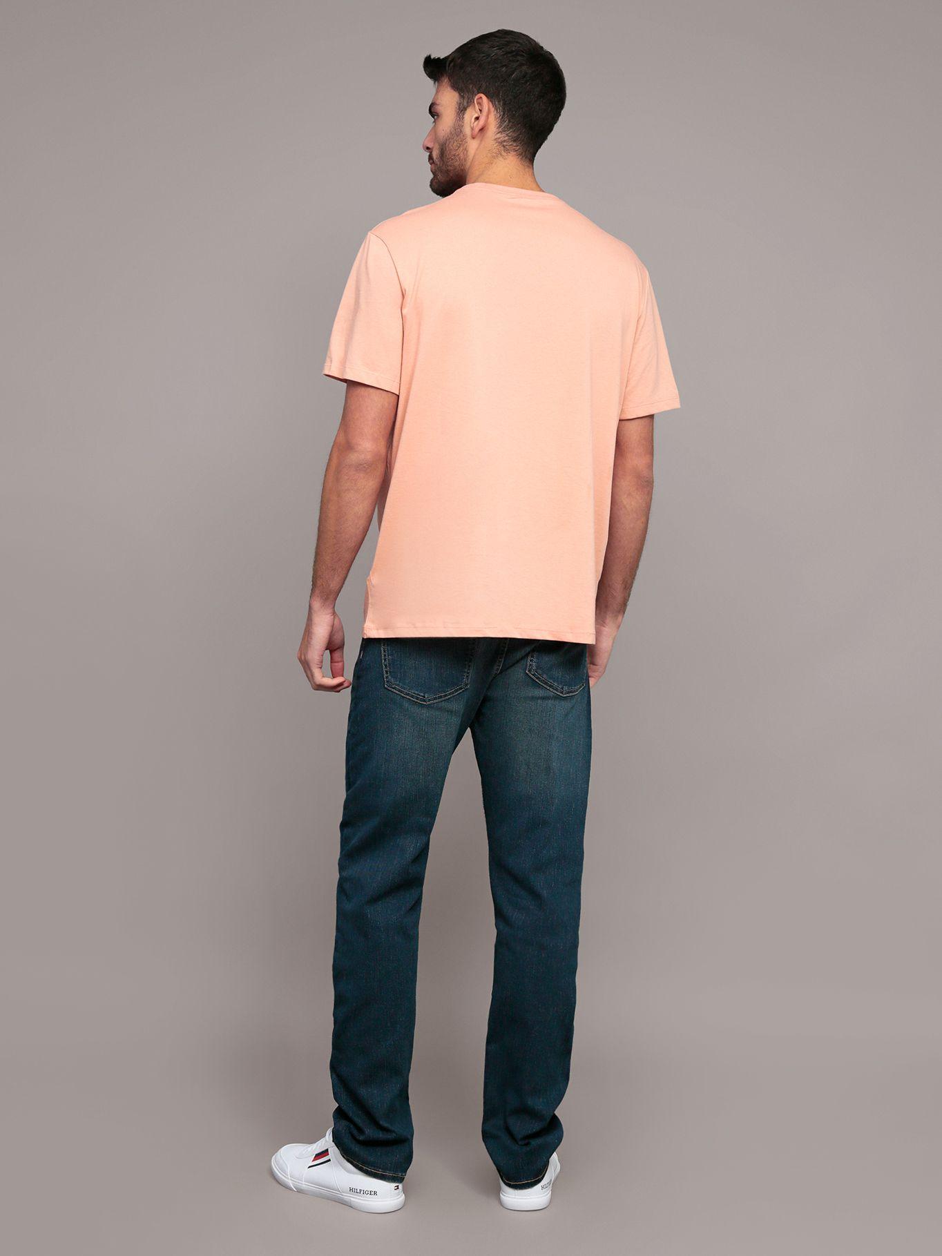 Polera Monogram Crew Celeste Calvin Klein-2