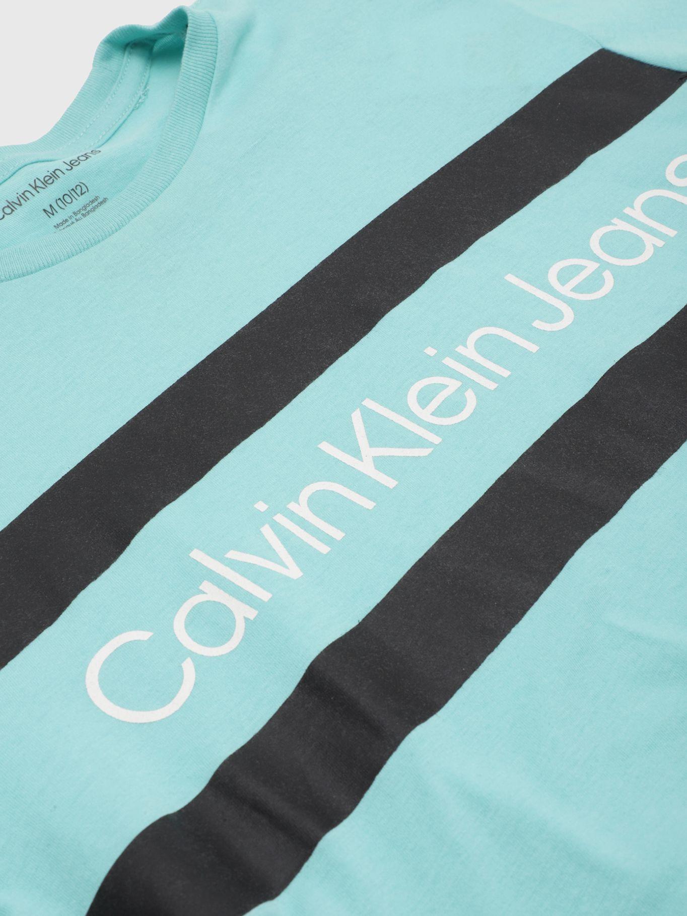 Polera Niño Chest Bar Verde Calvin Klein-2