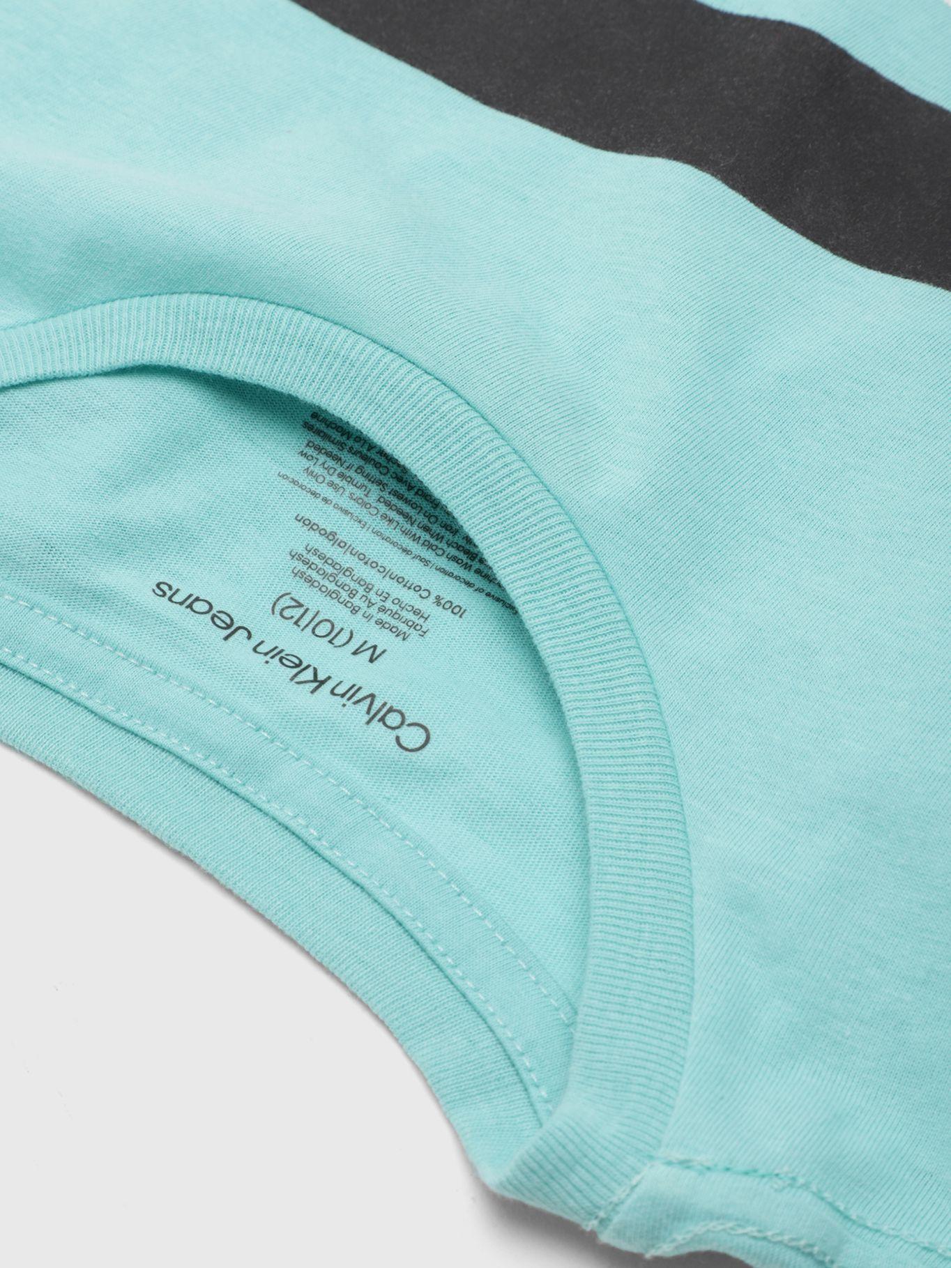 Polera Niño Chest Bar Verde Calvin Klein-3