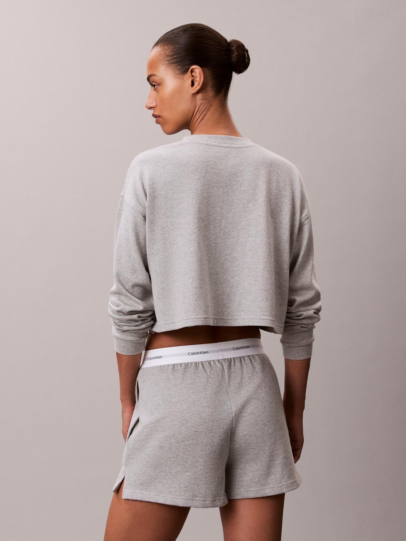 Short de Pijama en Algodón Gris Calvin Klein-2