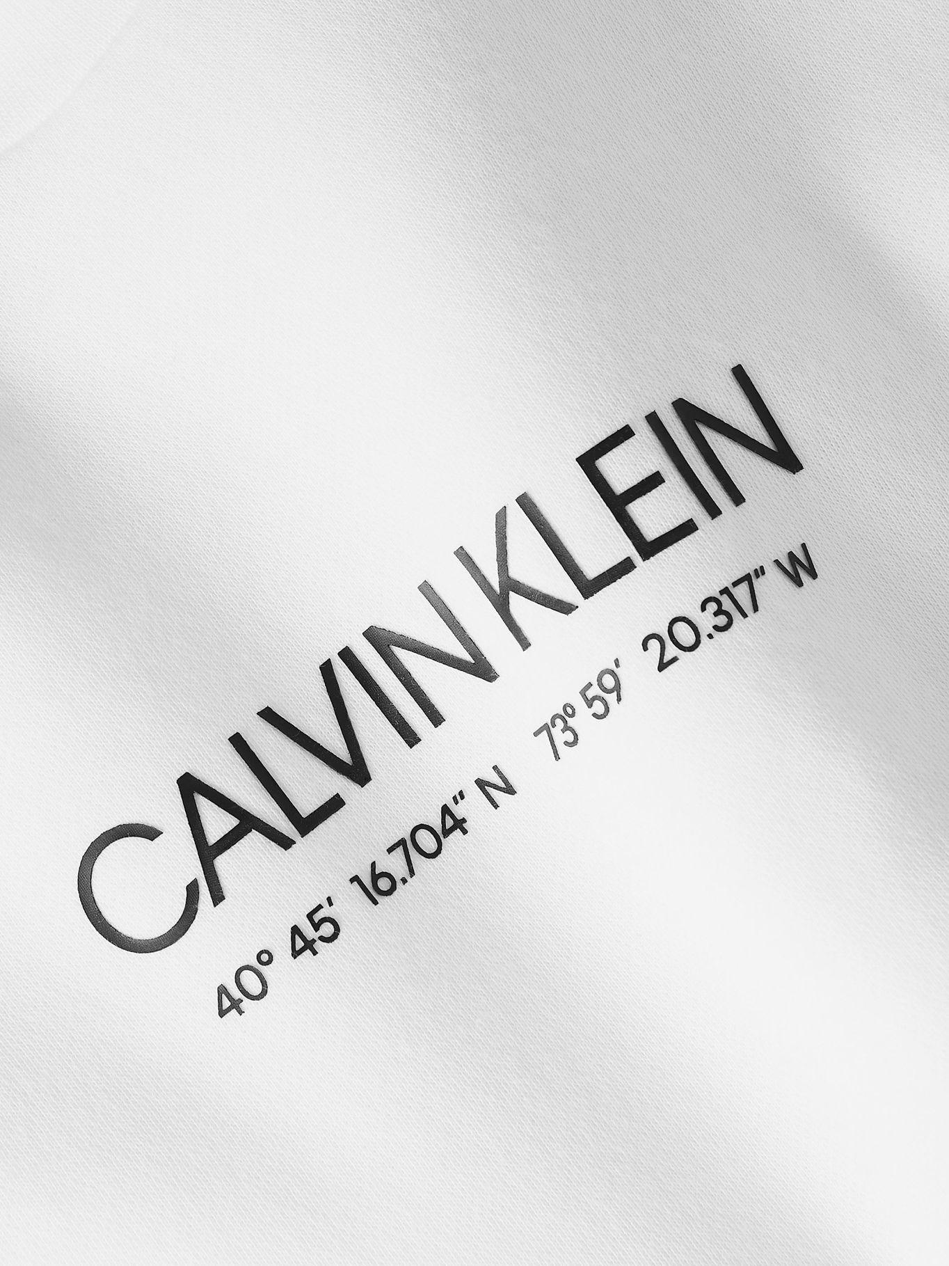 Polerón Logo Coordinates Blanco Calvin Klein-1
