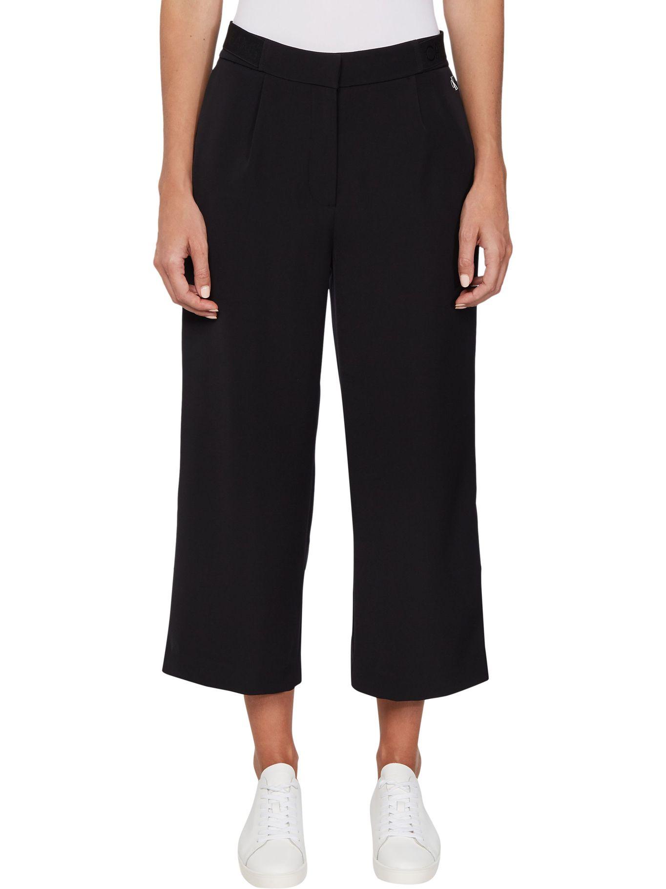 Pantalón Poly Satin Negro Calvin Klein-1