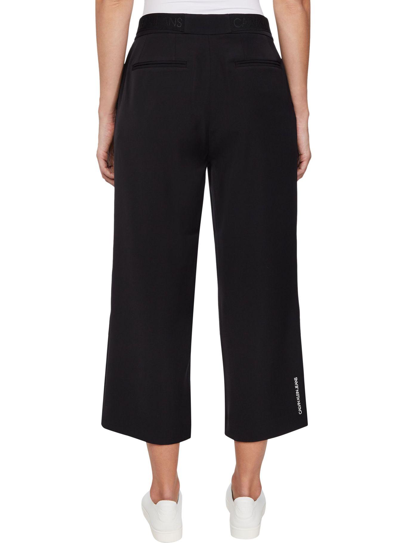 Pantalón Poly Satin Negro Calvin Klein-2