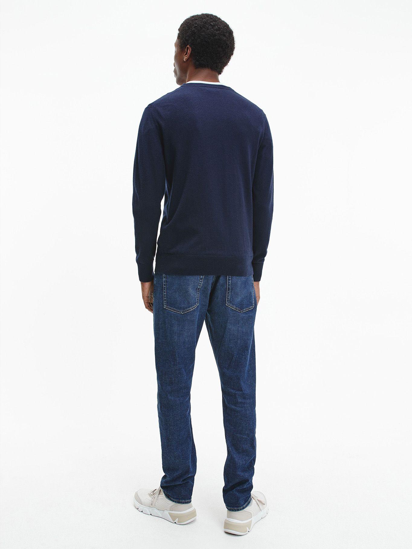 Suéter Essential Crew Neck Azul DW4 Calvin Klein-2