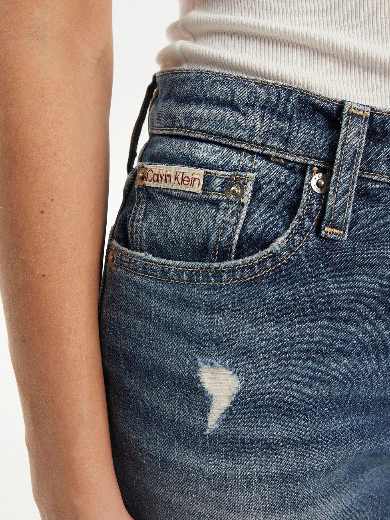 Mom jeans con rotos Azul Calvin Klein-3