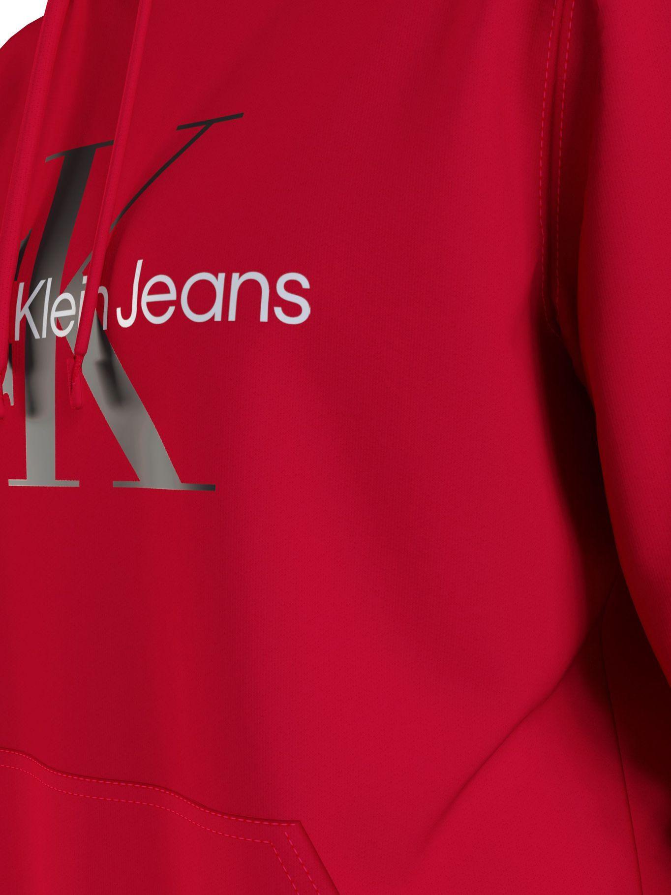 Hoodie Seasonal Monogram Rojo Calvin Klein-4