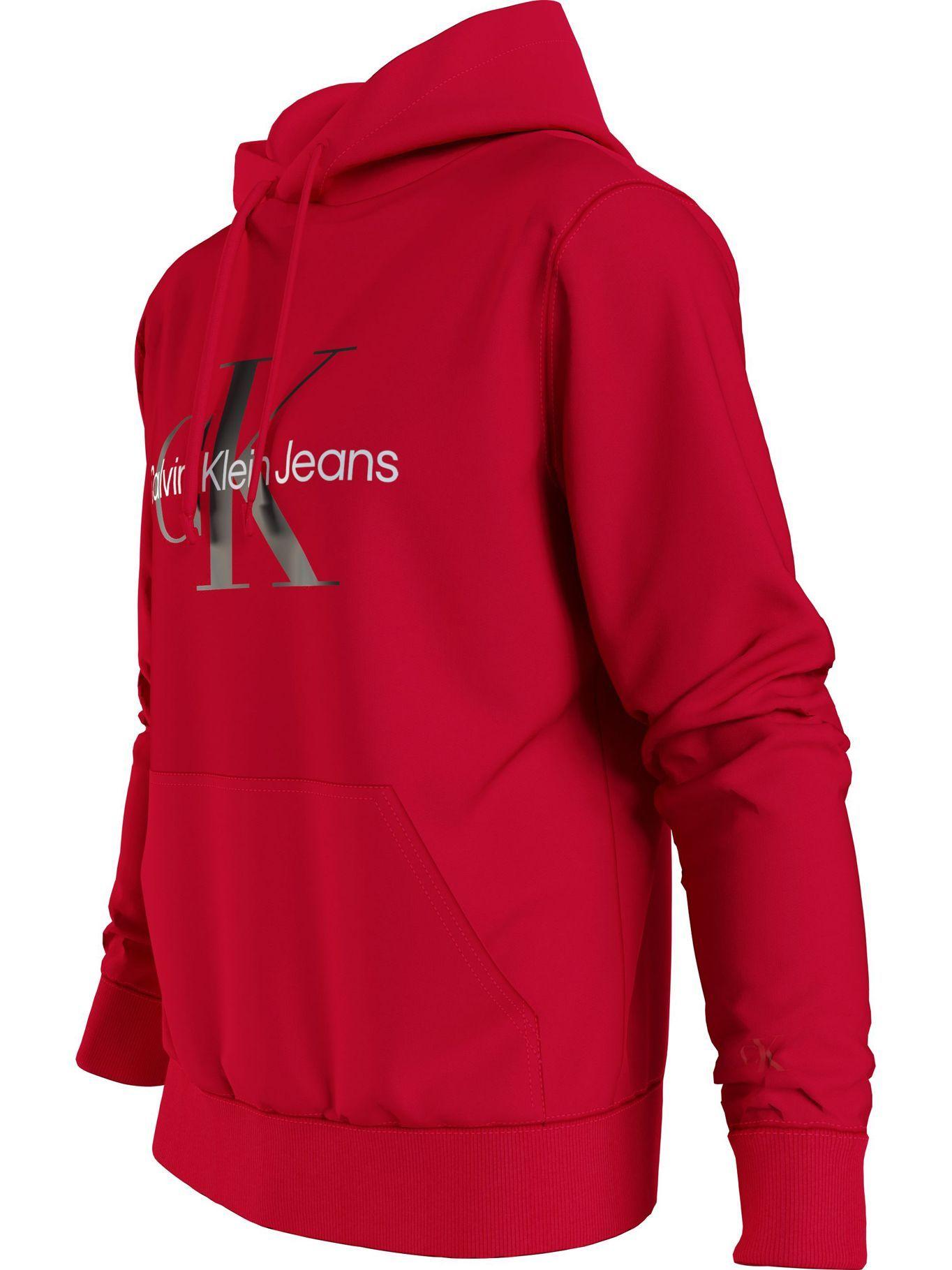 Hoodie Seasonal Monogram Rojo Calvin Klein-2