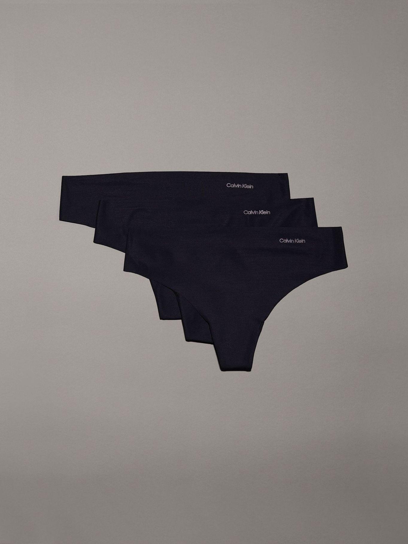 Pack 3 Colaless Invisible Micro Negro Calvin Klein-0