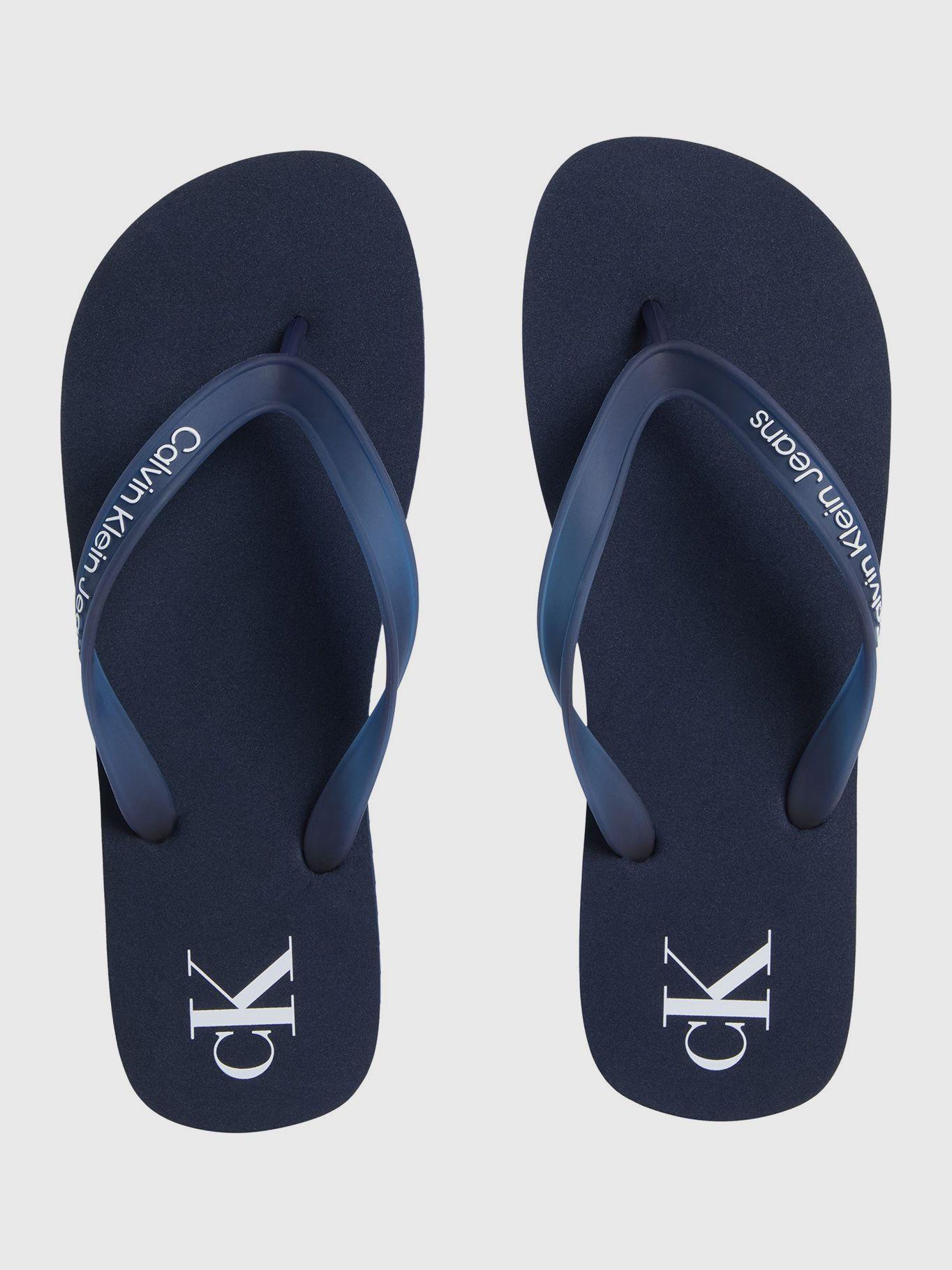 Sandalias con Logotipo Azul Calvin Klein-2