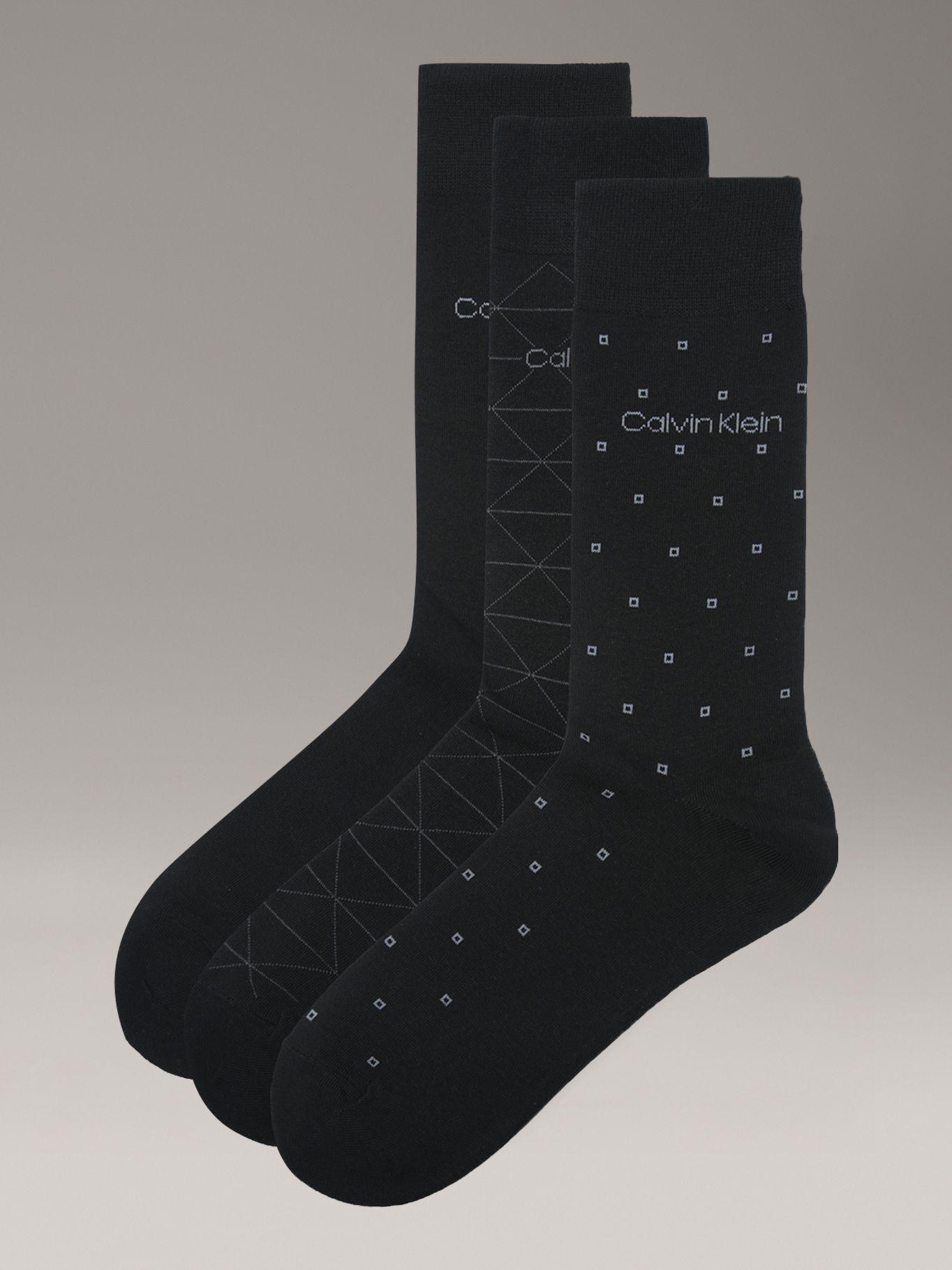 Pack de 3 Calcetines de Vestir Negro Calvin Klein-0