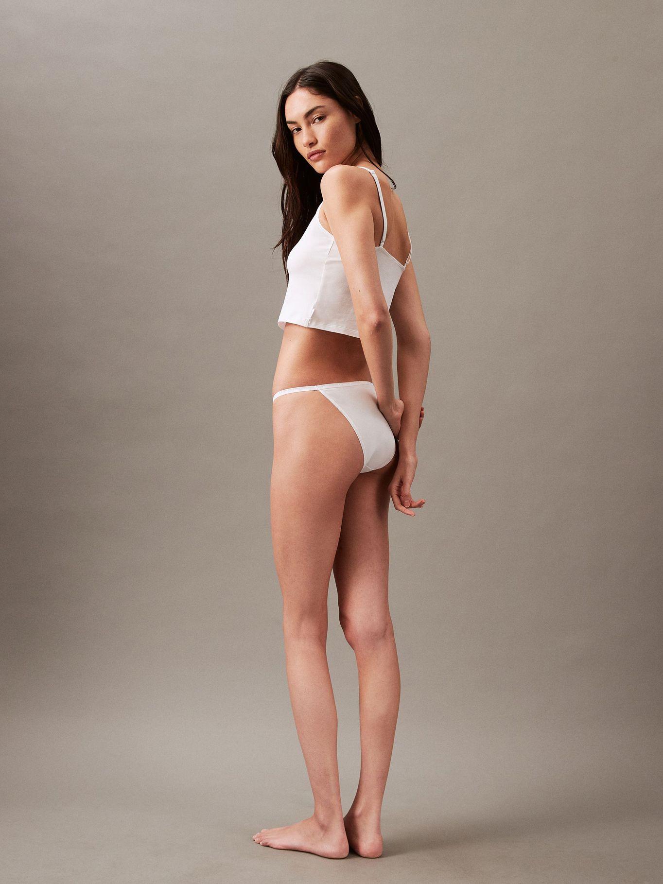 Calzón Bikini Ideal Cotton Blanco Calvin Klein-2