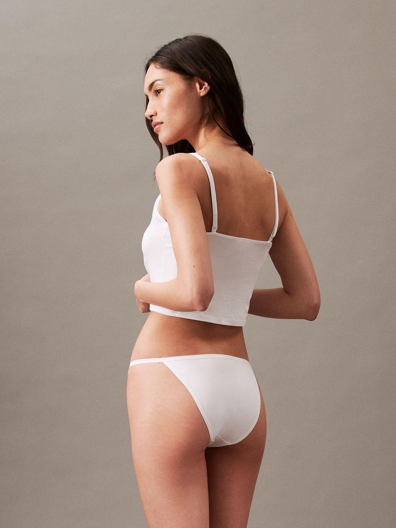 Calzón Bikini Ideal Cotton Blanco Calvin Klein-3