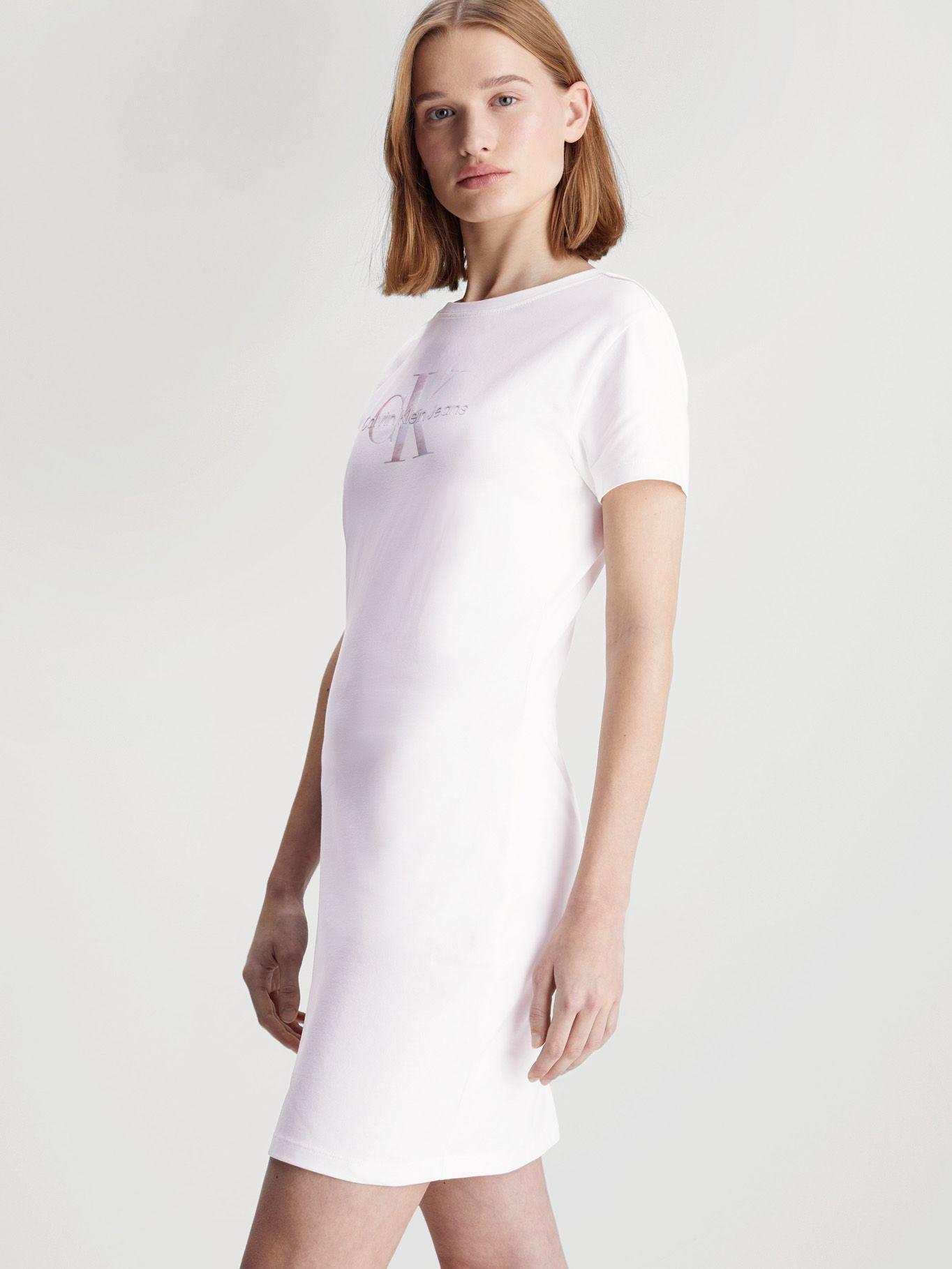 Vestido Diffused Monologo Blanco Calvin Klein-2