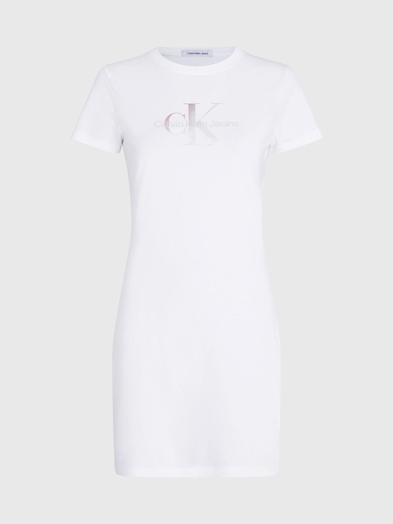 Vestido Diffused Monologo Blanco Calvin Klein-4