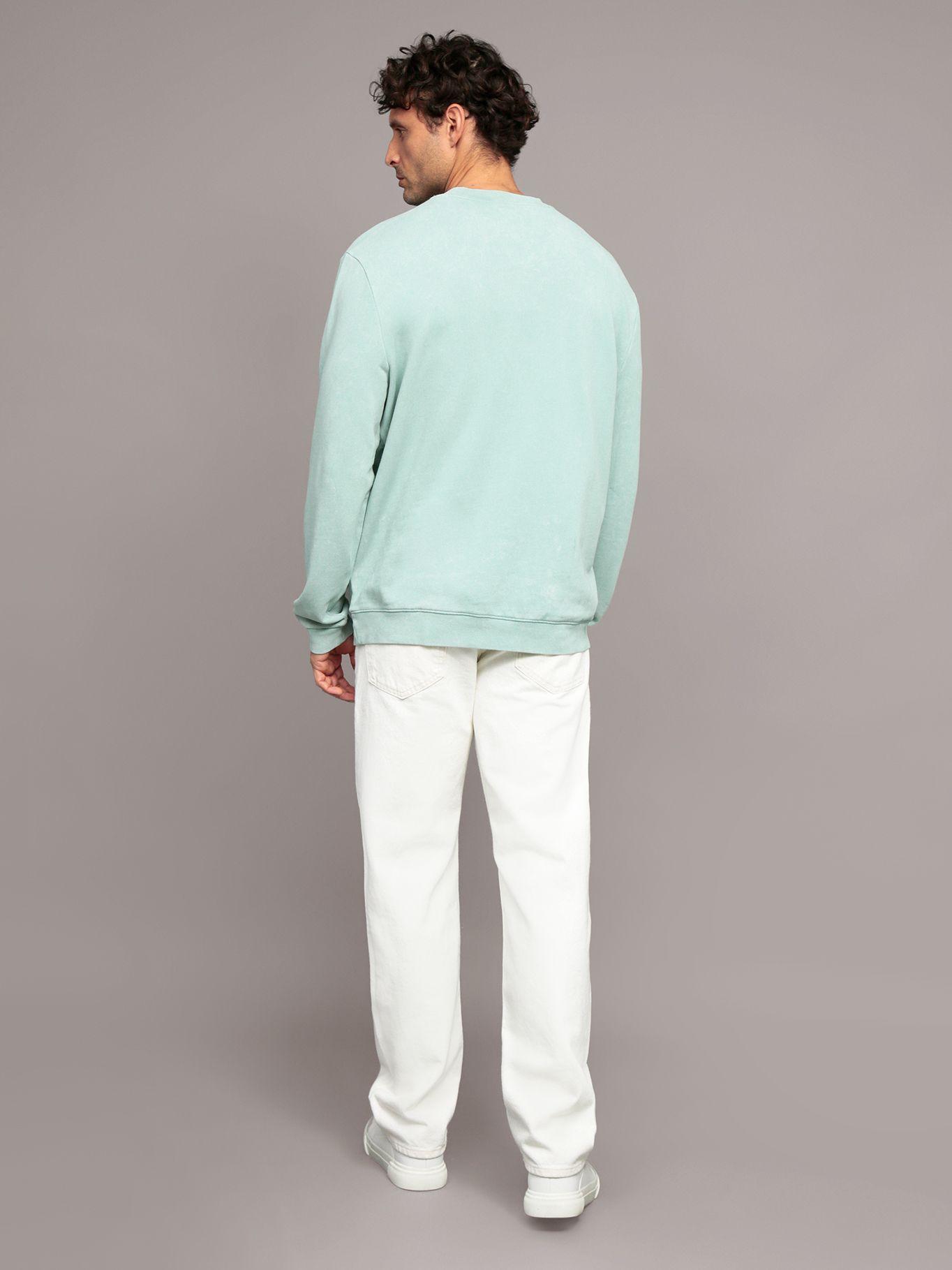 Polerón Garment Dye Verde Calvin Klein-2