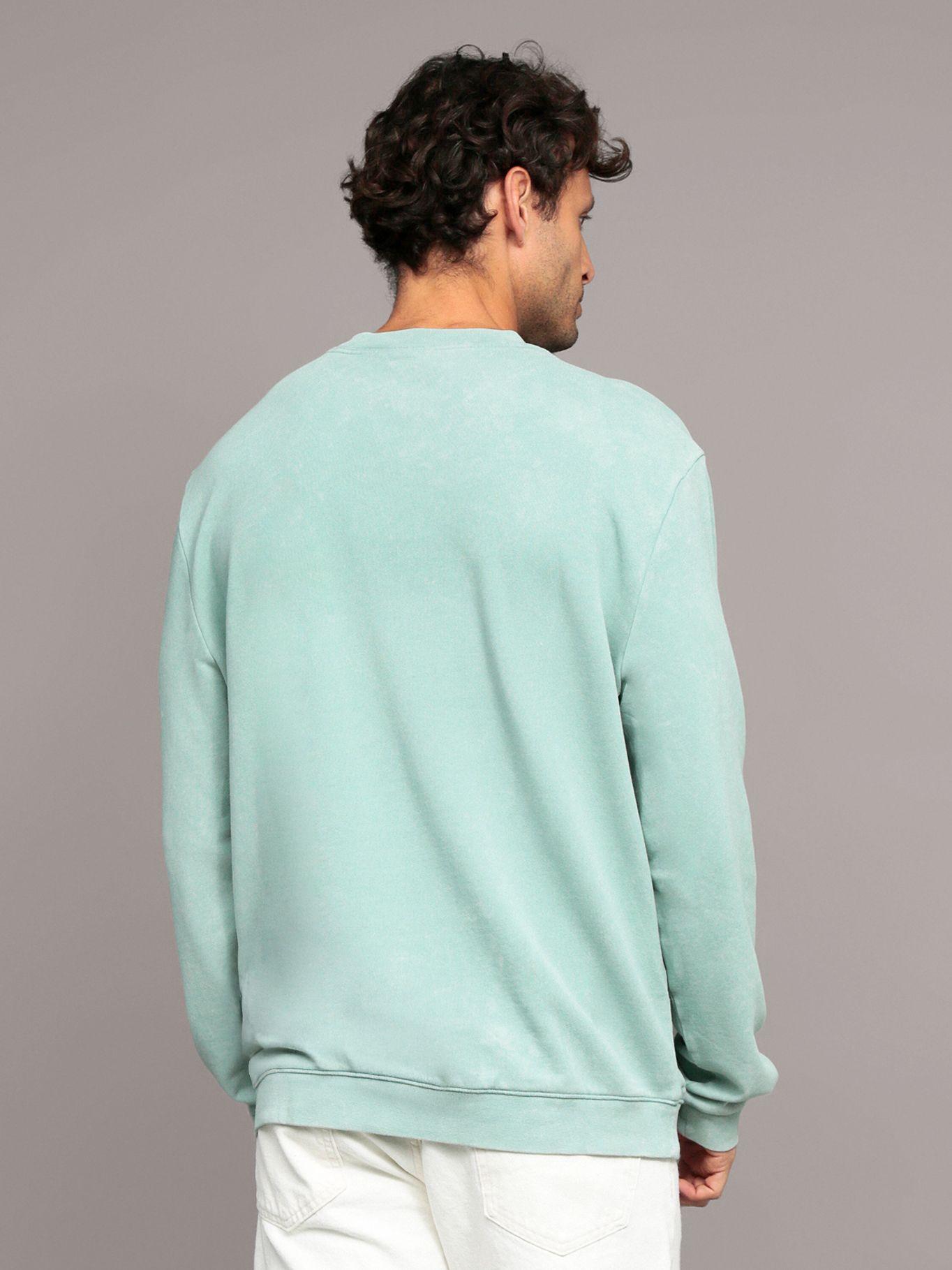 Polerón Garment Dye Verde Calvin Klein-3