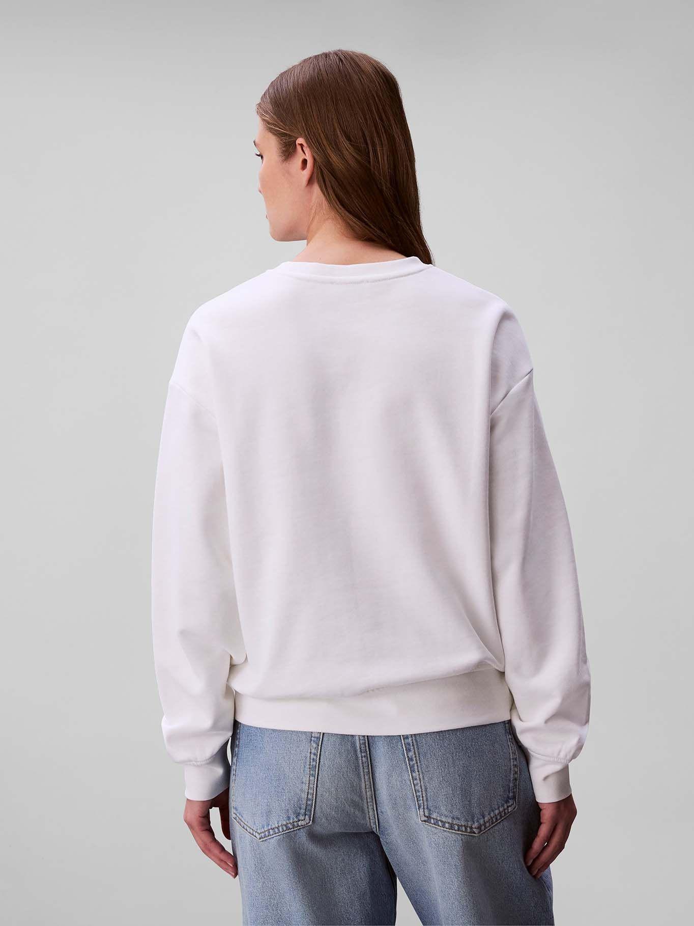 Polerón con Logo Foil Blanco Calvin Klein-2