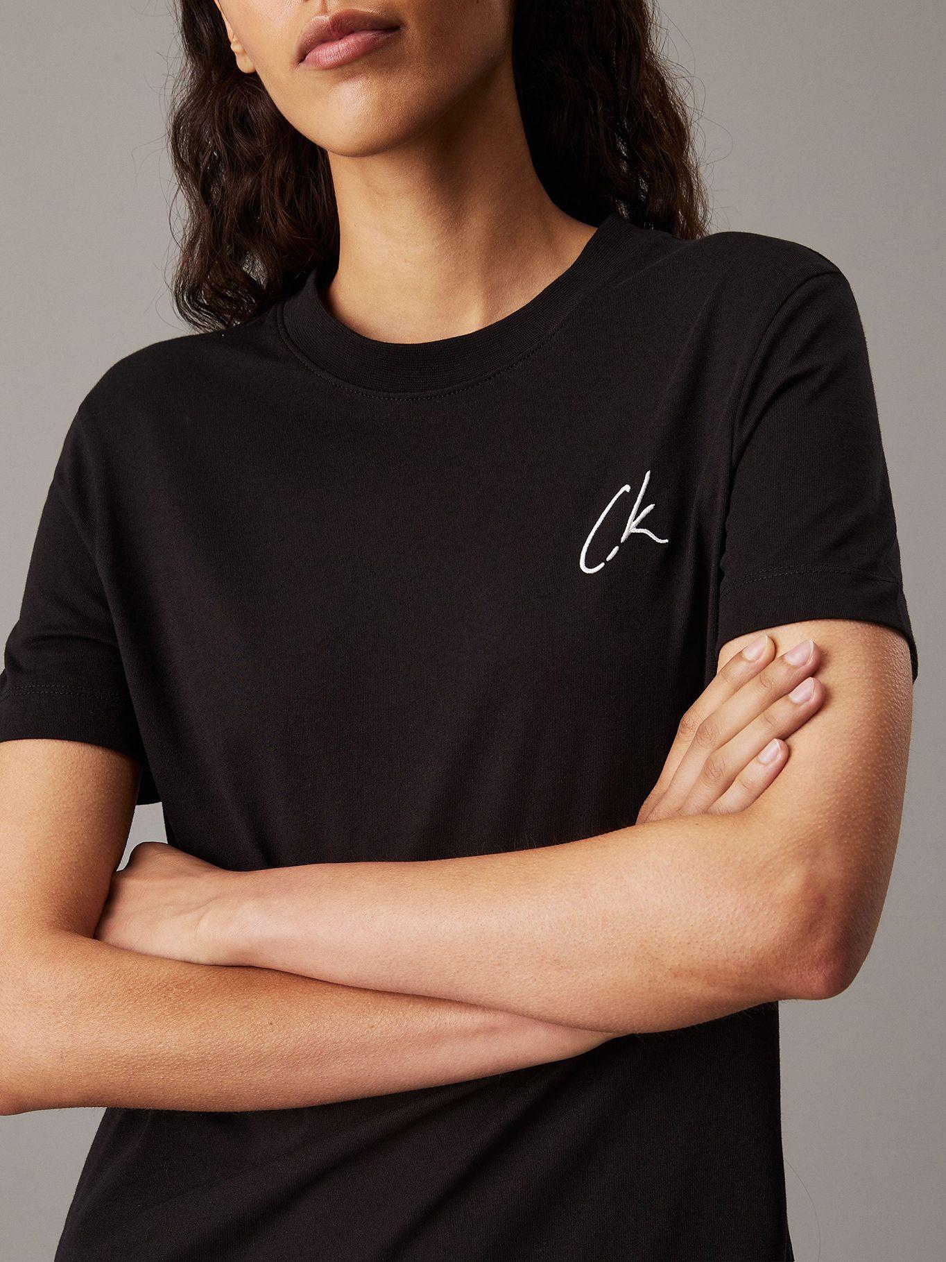 Polera Embroidered Negro Calvin Klein-3