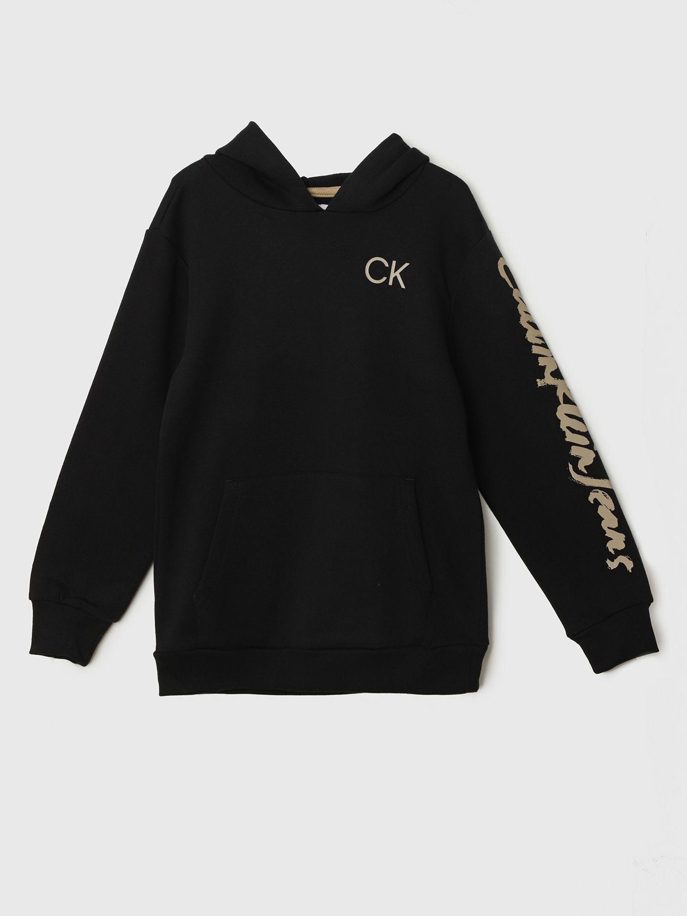 Hoodie Niño Overpaint Negro Calvin Klein-0