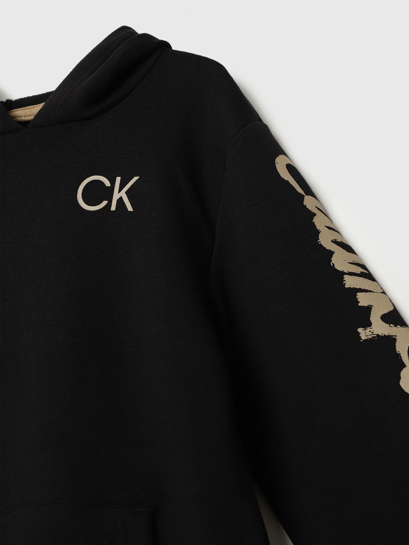 Hoodie Niño Overpaint Negro Calvin Klein-3
