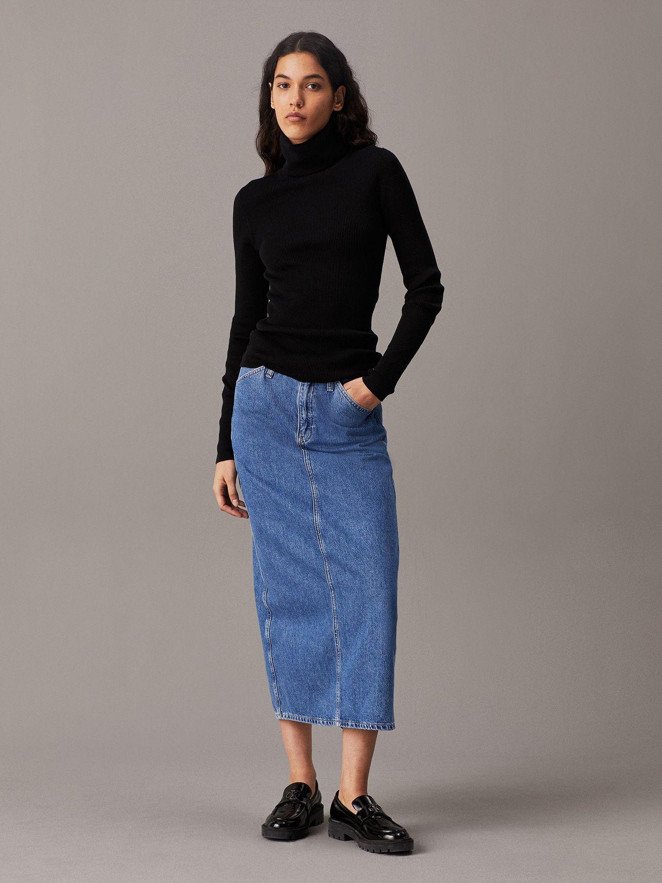 Sweater Woven Label Negro Calvin Klein-1