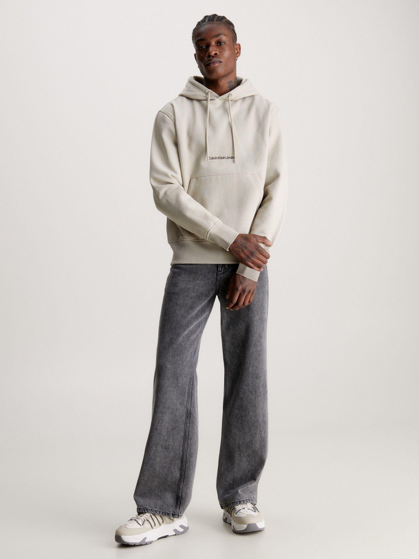 Polerón con Gorro Institutional Beige Calvin Klein-1