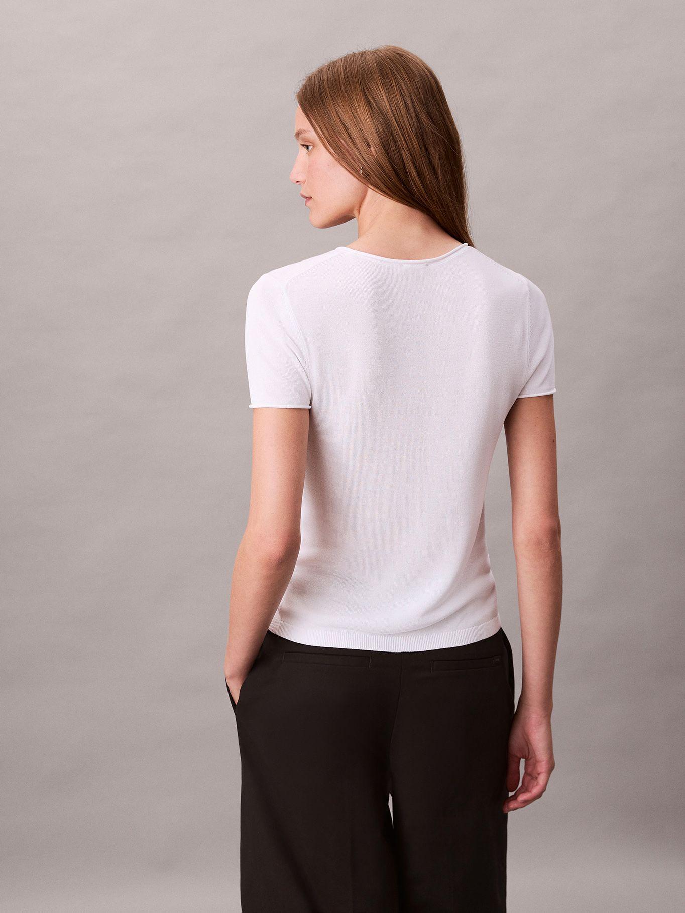 Blusa De Viscosa Blanco Calvin Klein-2