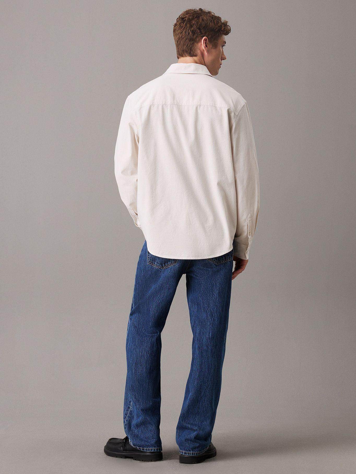 Camisa holgada de cambray algodón Blanco Calvin Klein-2