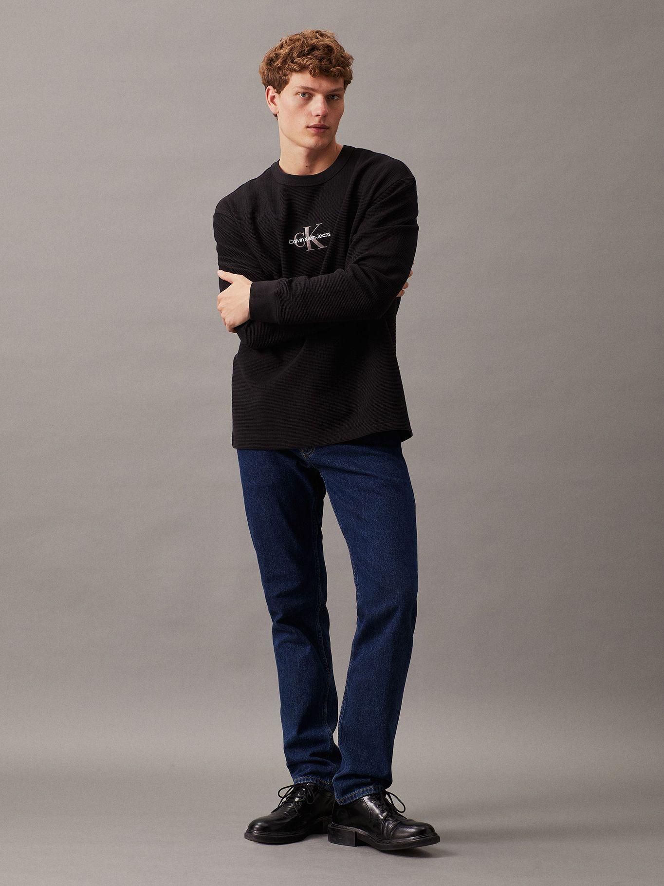 Polera LS City Grid Negro Calvin Klein-1