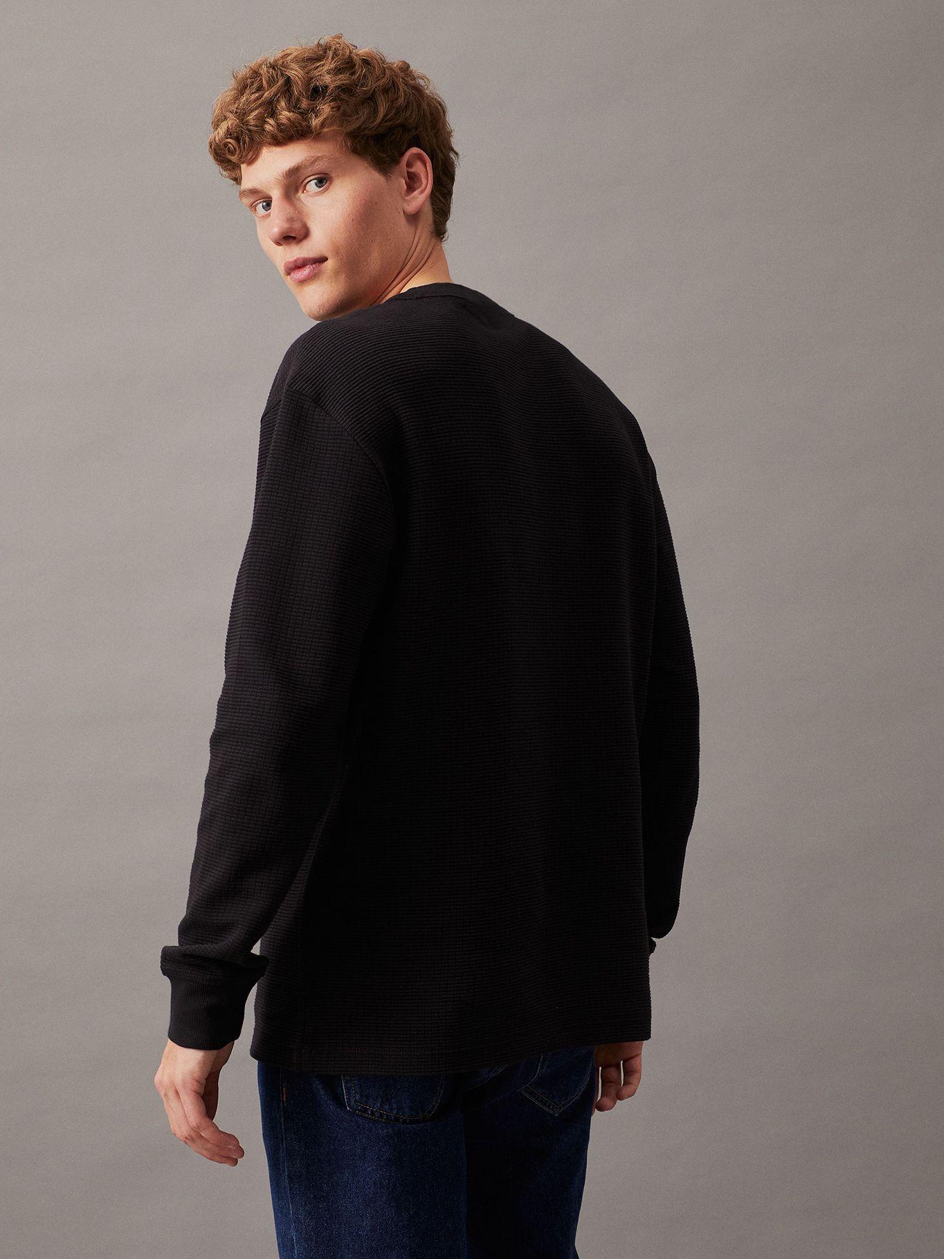 Polera LS City Grid Negro Calvin Klein-2