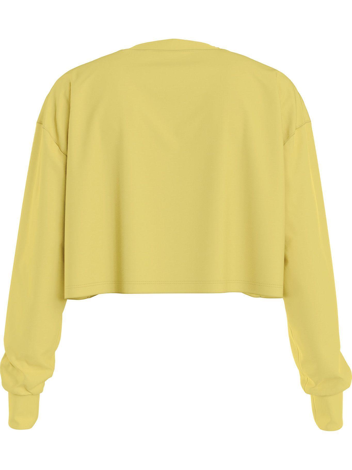 Polerón Boxy Monogram Amarillo Calvin Klein-1