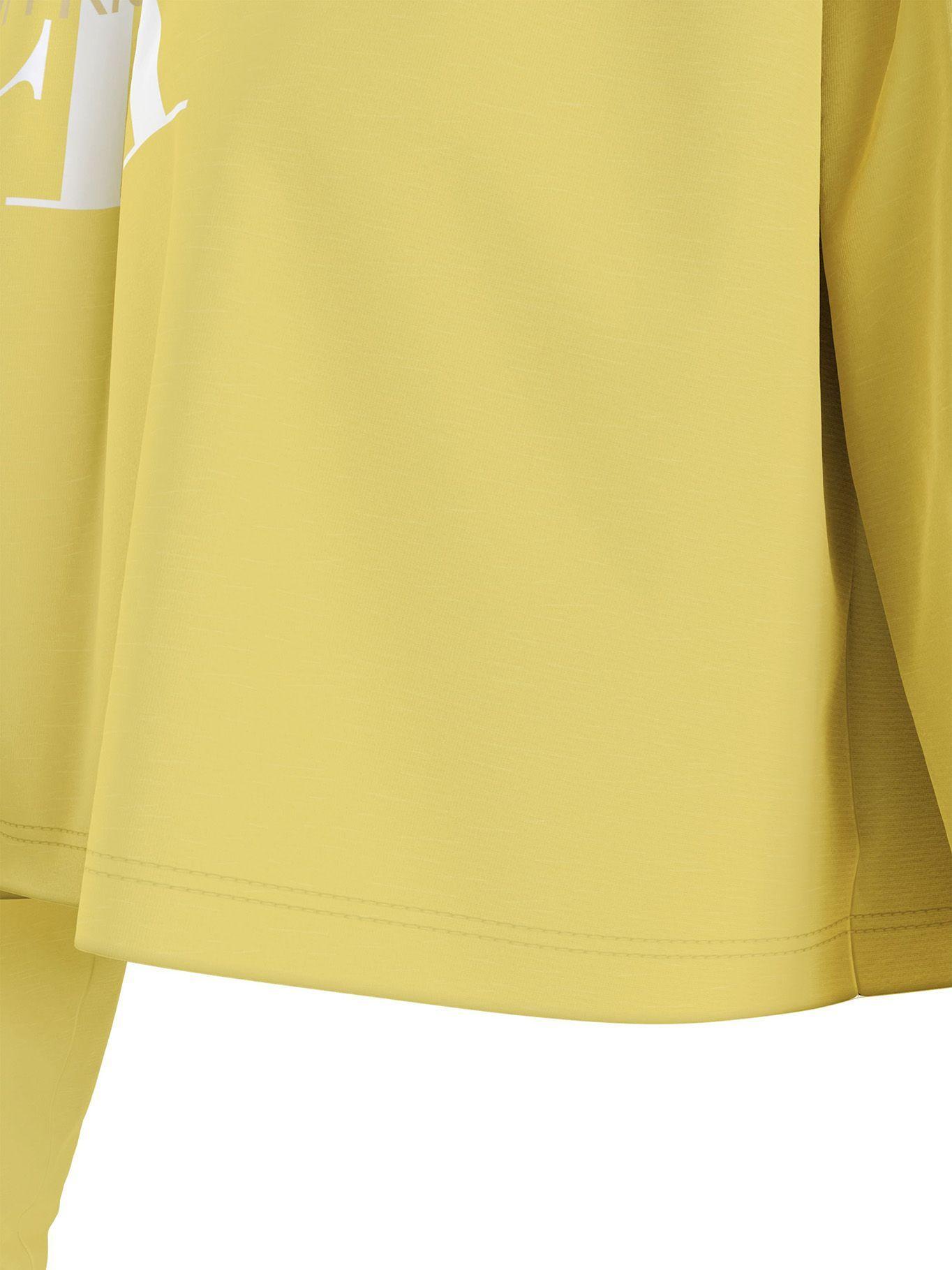 Polerón Boxy Monogram Amarillo Calvin Klein-4