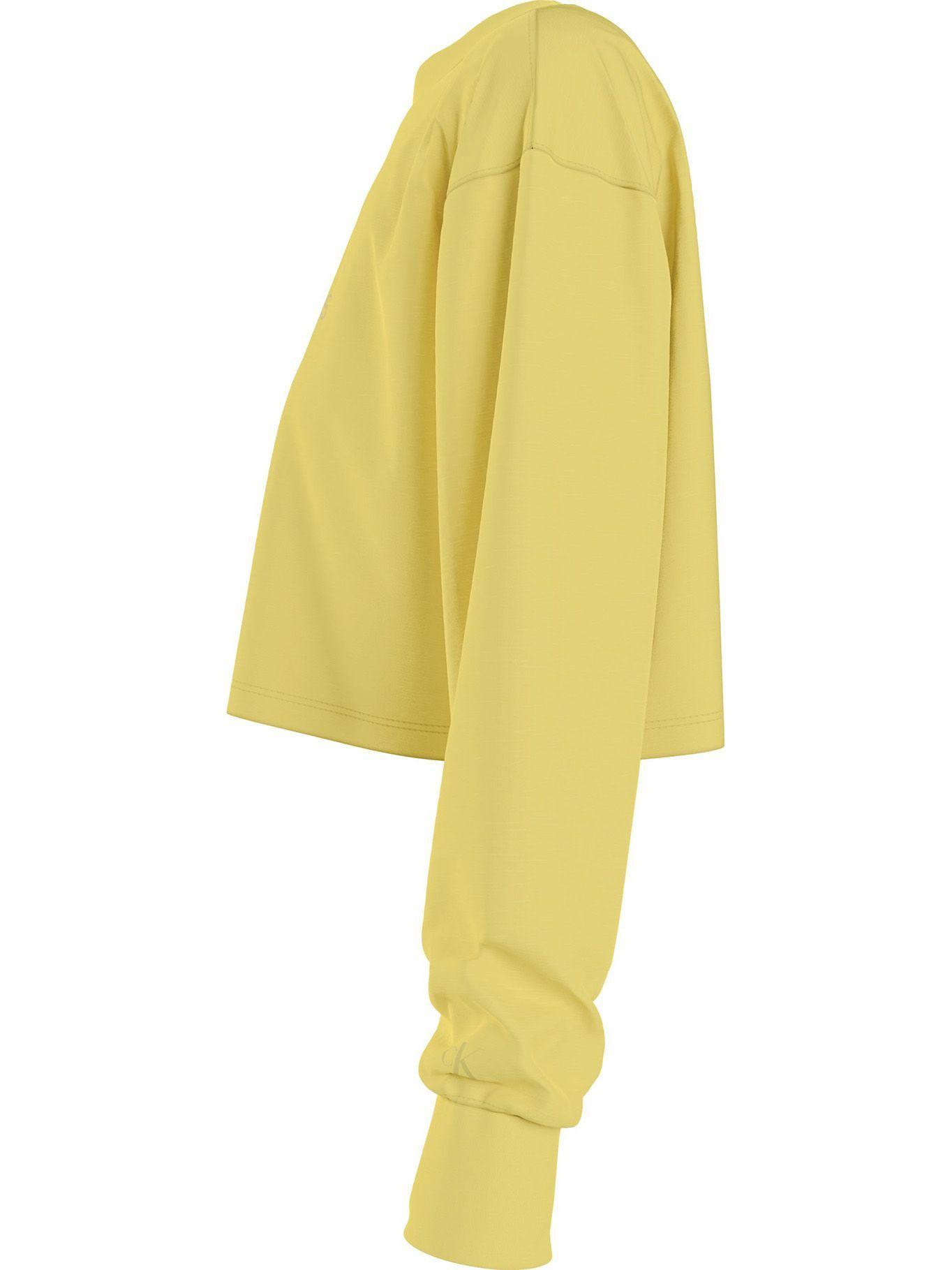 Polerón Boxy Monogram Amarillo Calvin Klein-3
