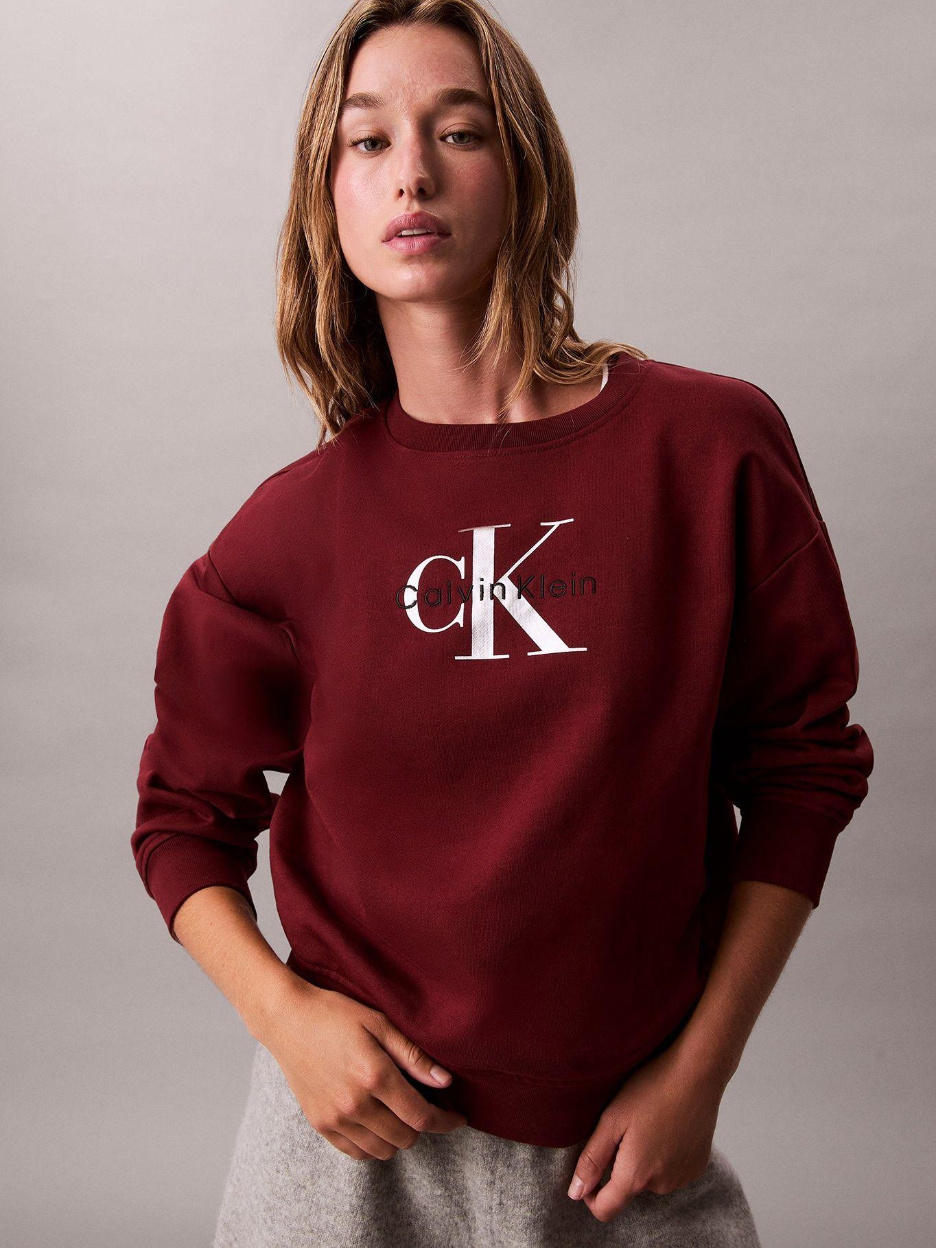 Polerón Relaxed con Logo Estampado Rojo Calvin Klein-3