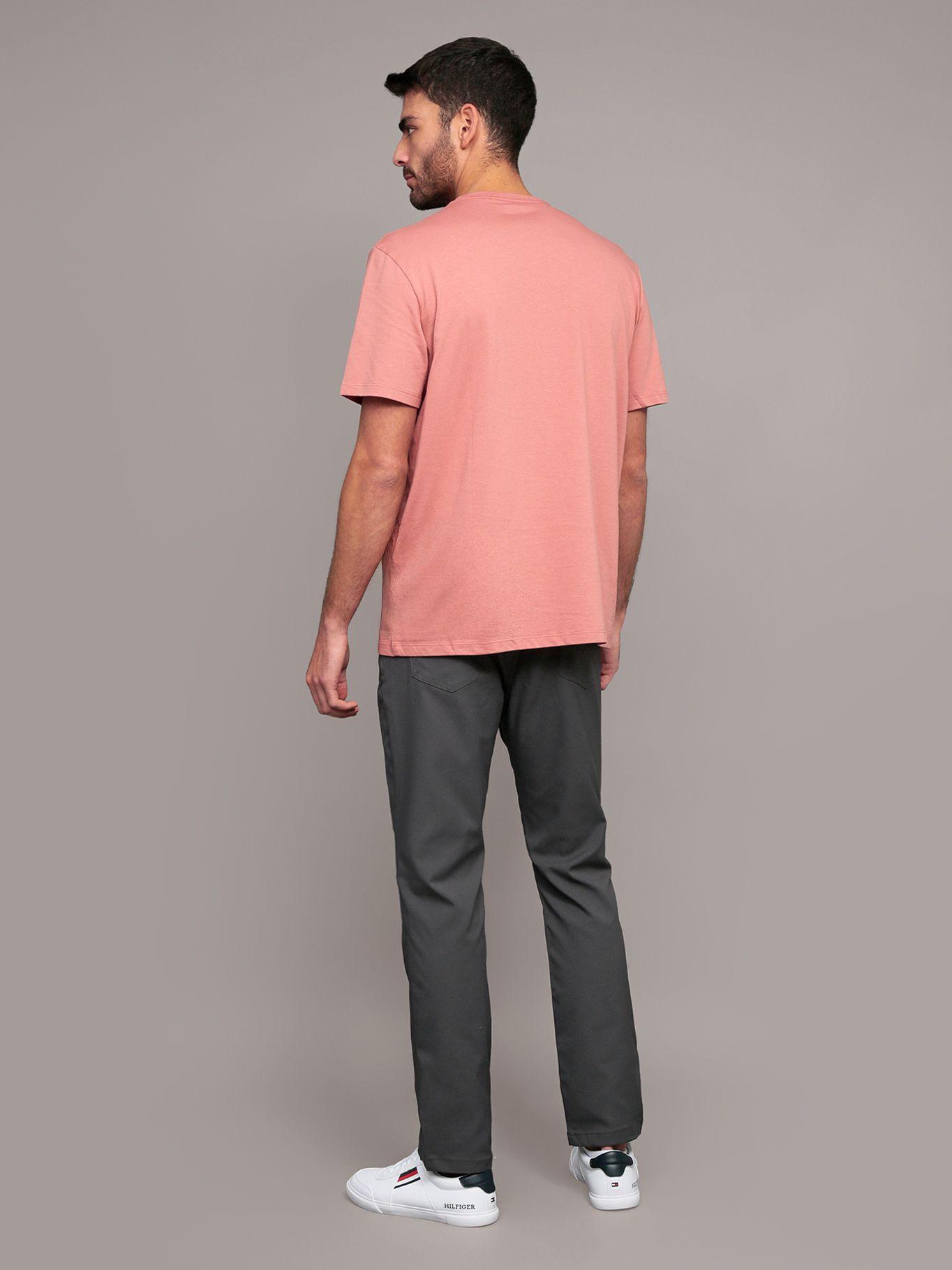 Polera con logotipo tonal Rosado Calvin Klein-2