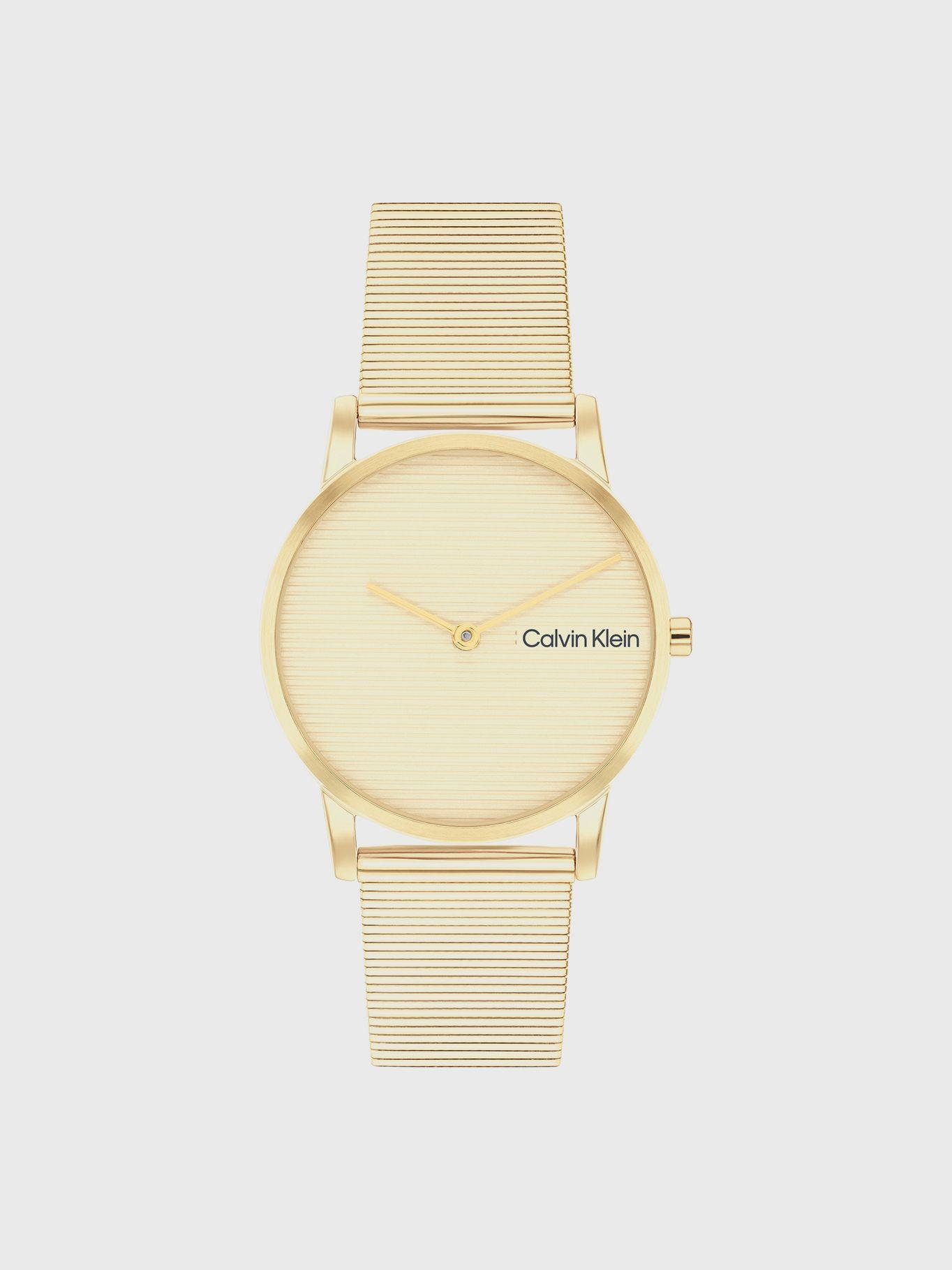 Reloj Linear Dial Mesh Dorado Calvin Klein-0