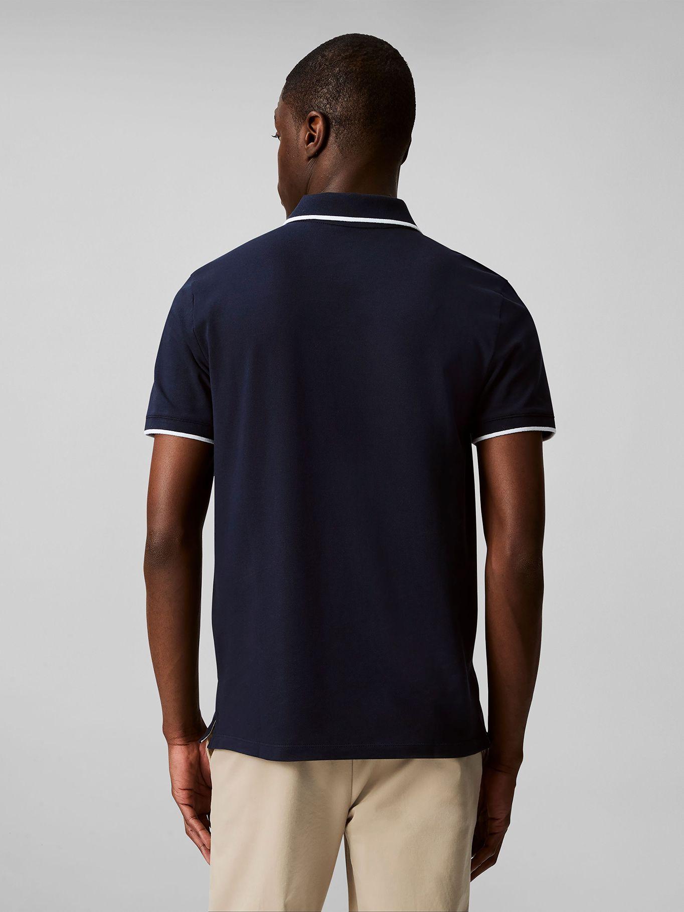 Polo Stretch Solid Azul Calvin Klein-2