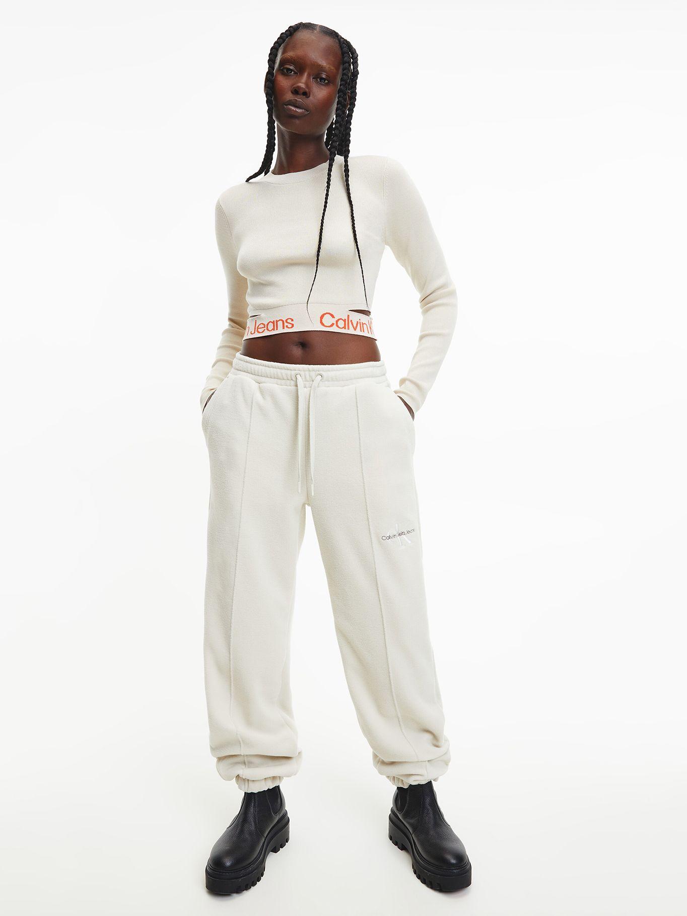 Suéter Waist Logo J21 Blanco Calvin Klein-1