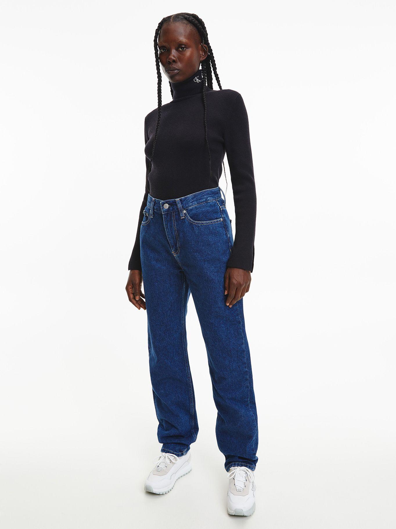 Suéter Ck Tight Roll Neck Negro Calvin Klein-1