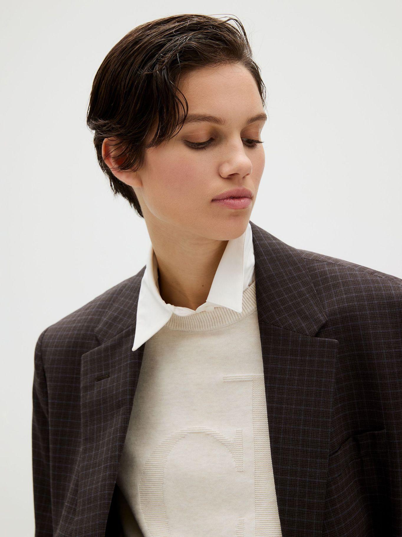 Sweater Smooth Cotton Beige Calvin Klein-4